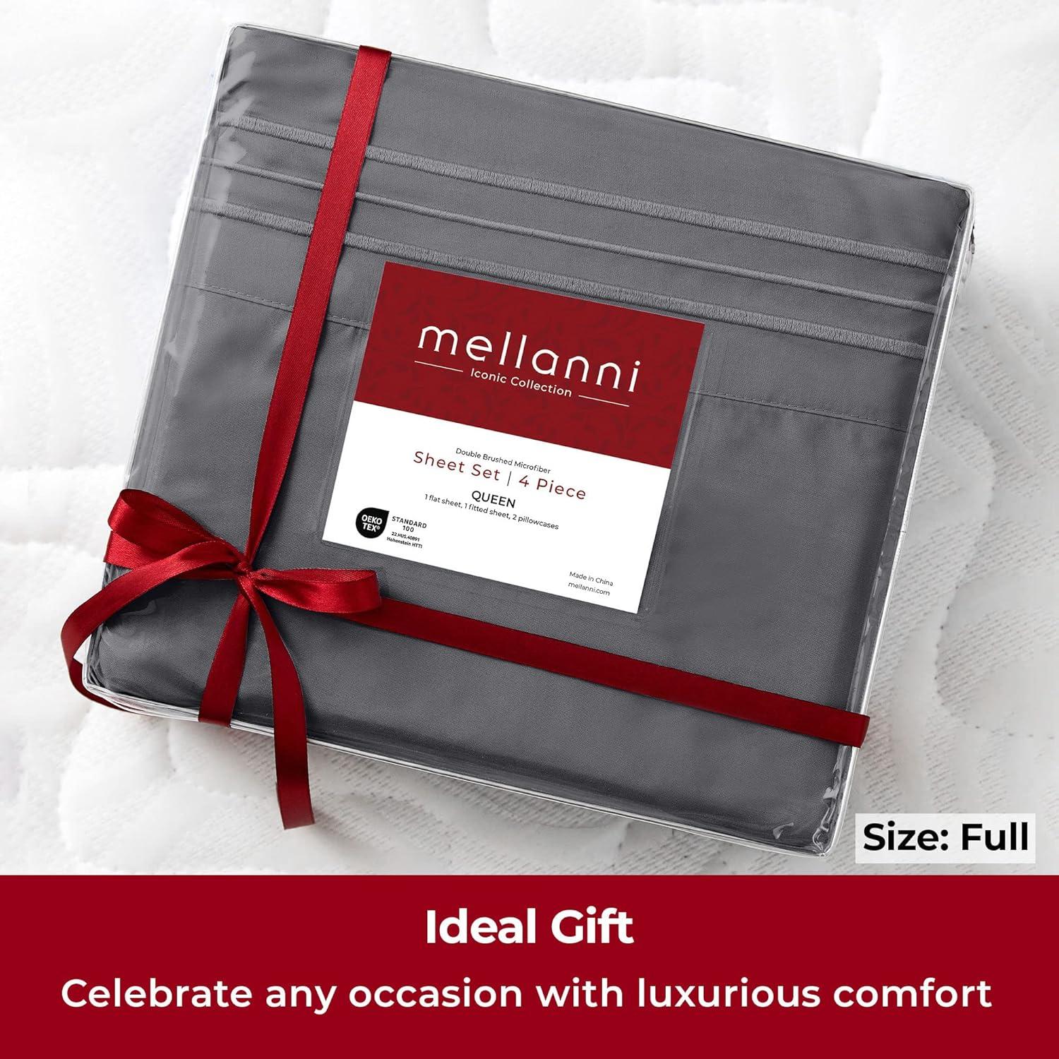 4 Piece Microfiber Sheet Set - Mellanni