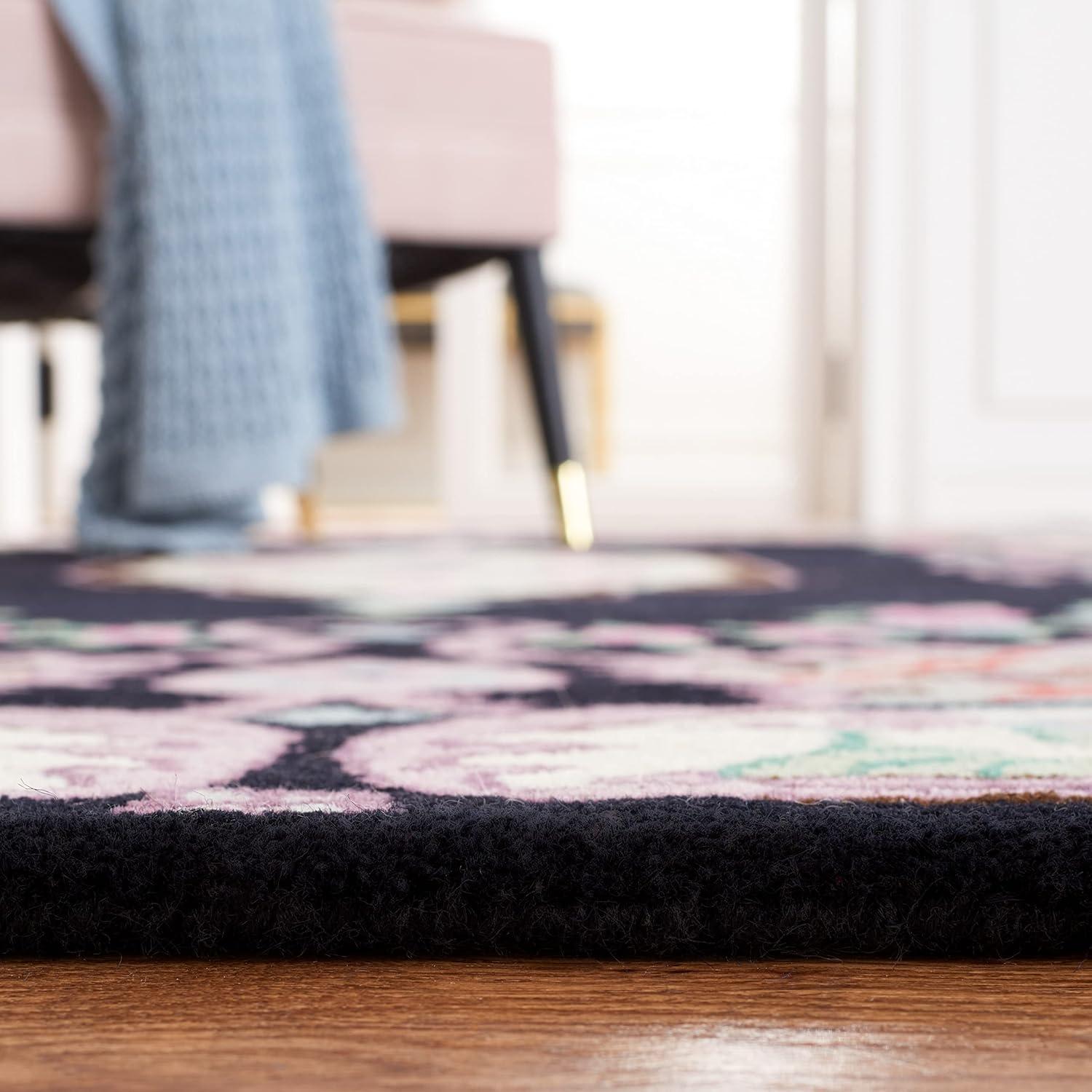 Bellagio BLG535 Hand Tufted Area Rug - Blue/Pink - 8'x10' - Safavieh.