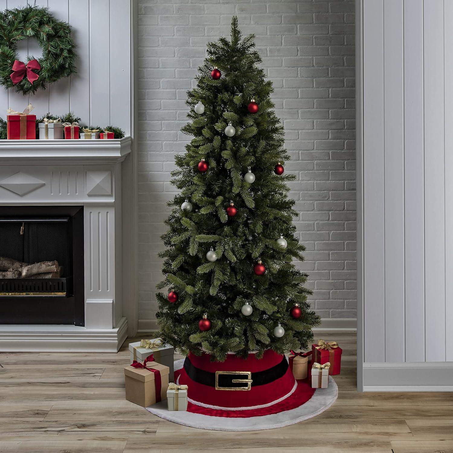 New Traditions 26-in Off-white Tree Collar Tree Skirt