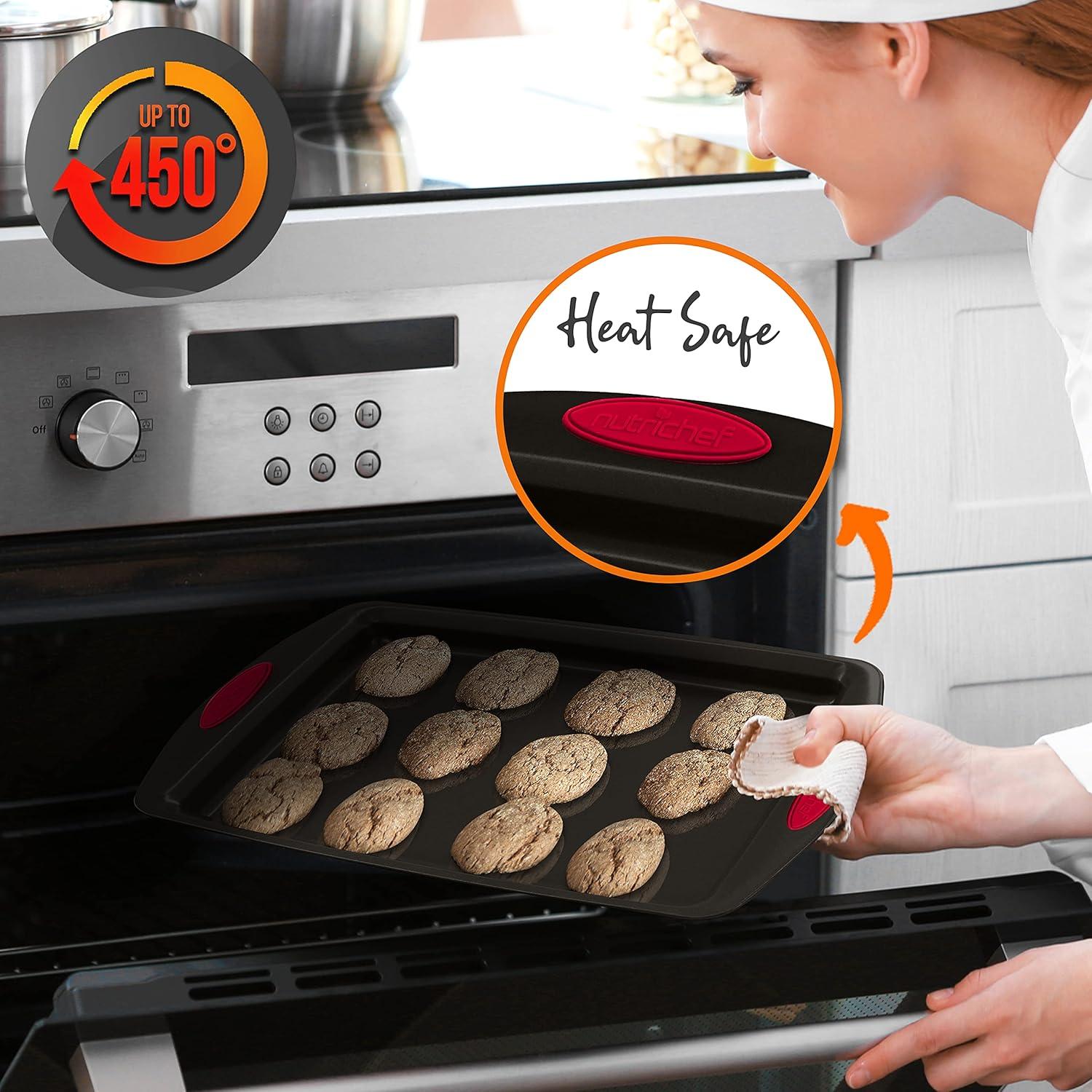 NutriChef NutriChef Non-Stick Steel 2 Piece Baking Sheet Set (Set of 2)