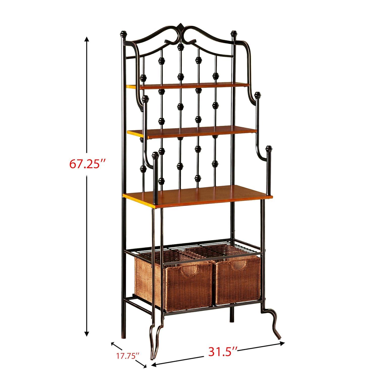 Saint Pierre Bakers Rack - KA0763 - Black/Brown - SEI
