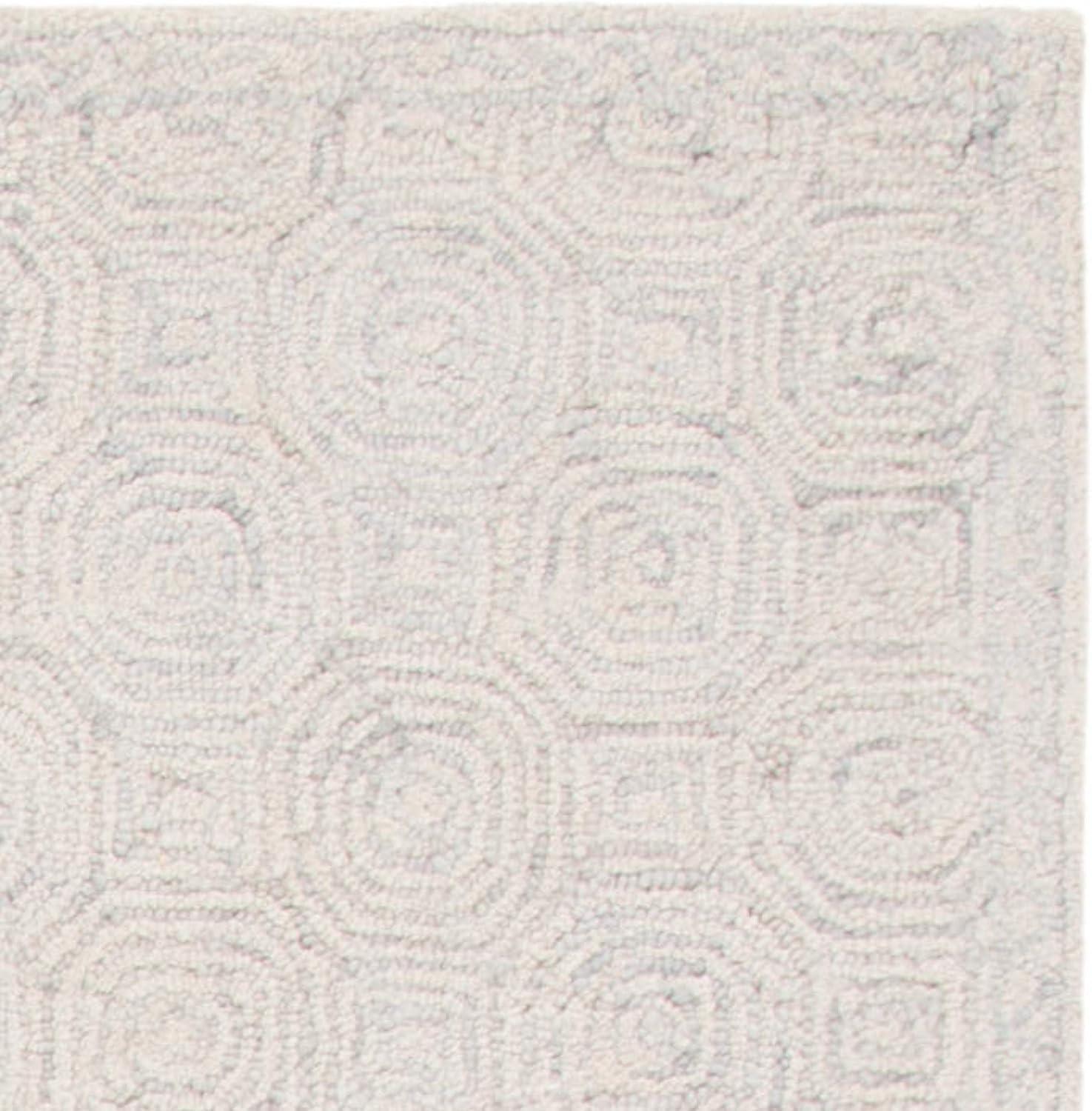 Elegant Transitional Hand-Tufted Wool Area Rug in Gray, 9' x 12'