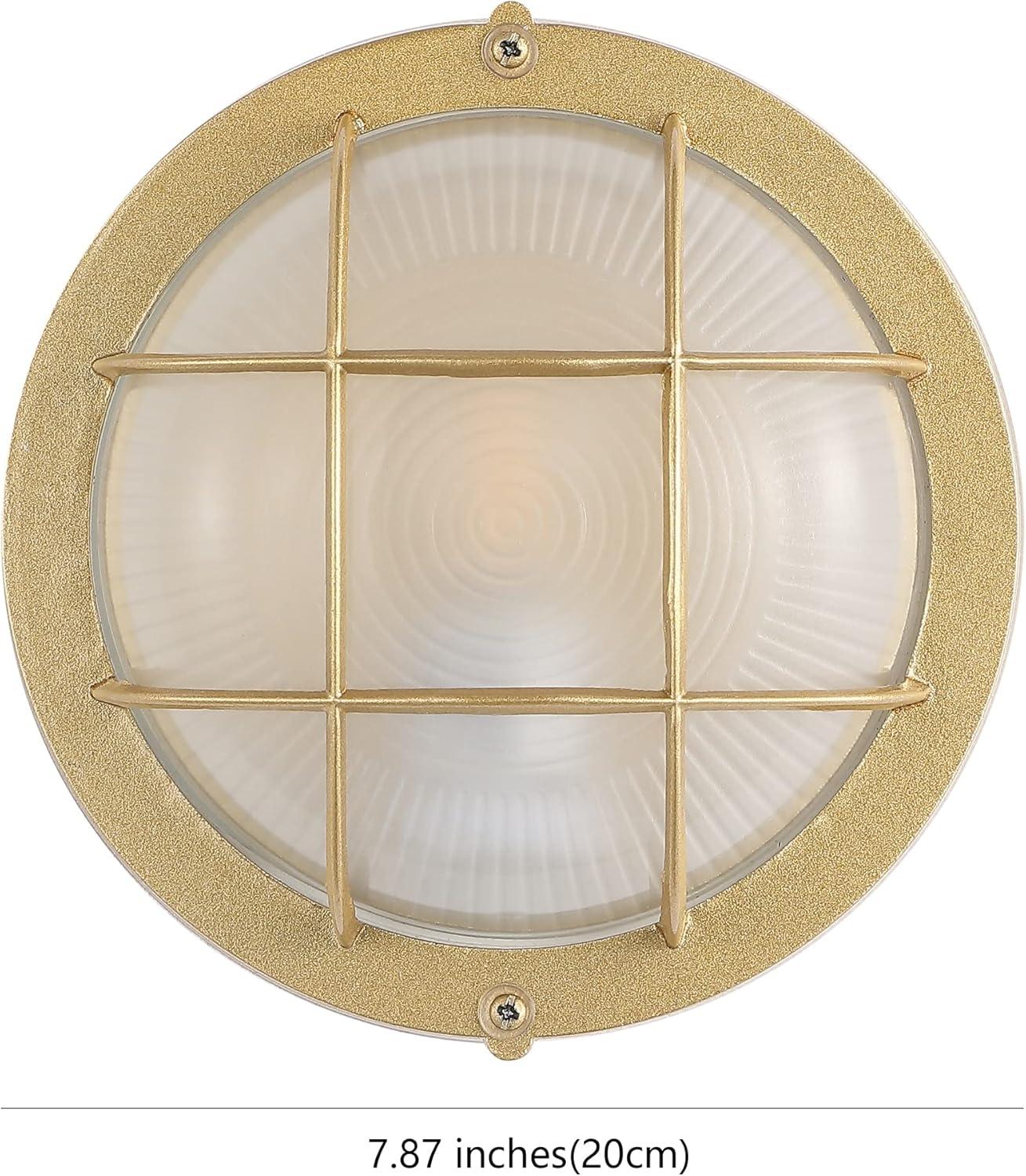 Elson Outdoor Wall Sconce Lights (Set of 2) - Gold - Safavieh.