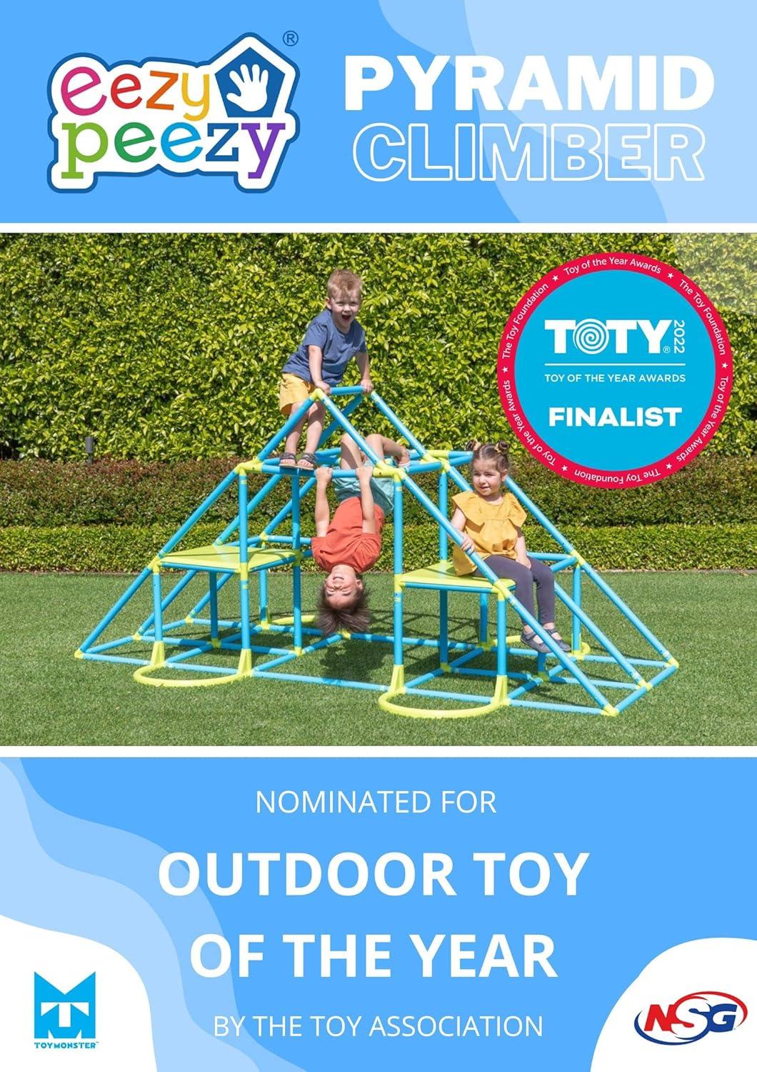 Eezy Peezy MEGA Pyramid Monkey Bar Climbing Tower - Ages 3-8