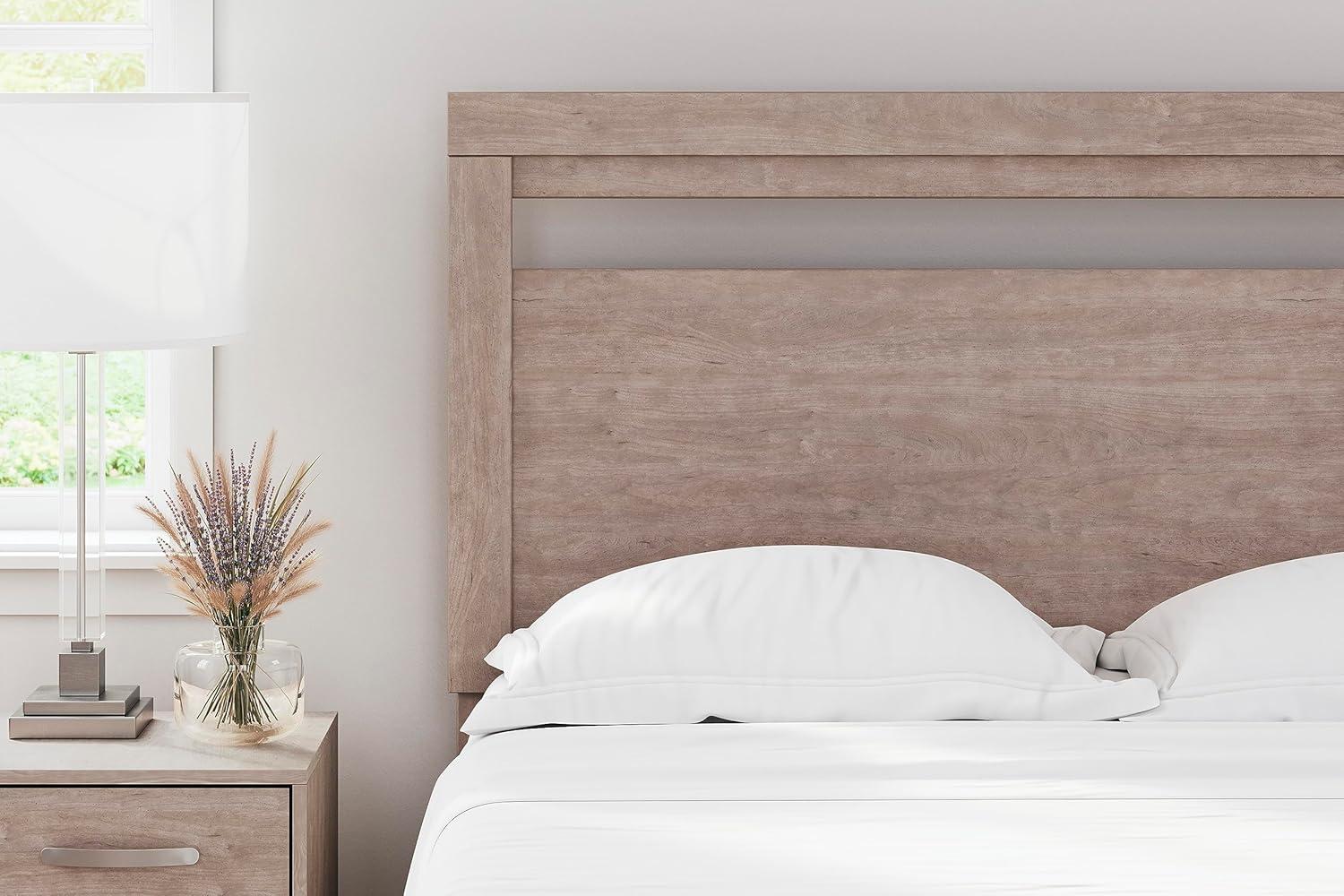 Queen Flannia Panel Headboard Gray - Signature Design by Ashley: Laminated Wood Grain, 50.94" Height