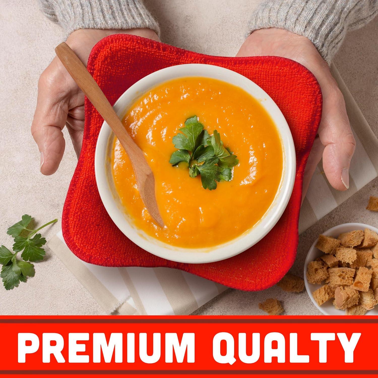 SHILA Bowl Snuggies, Multicolor Set of 5 Microwave-Safe Hot Bowl Holders to Keep Your Hands Cool and Your Food Warm, Polyester & Sponge Heat Resistant Dish Pads for Soup, Rice and Pasta