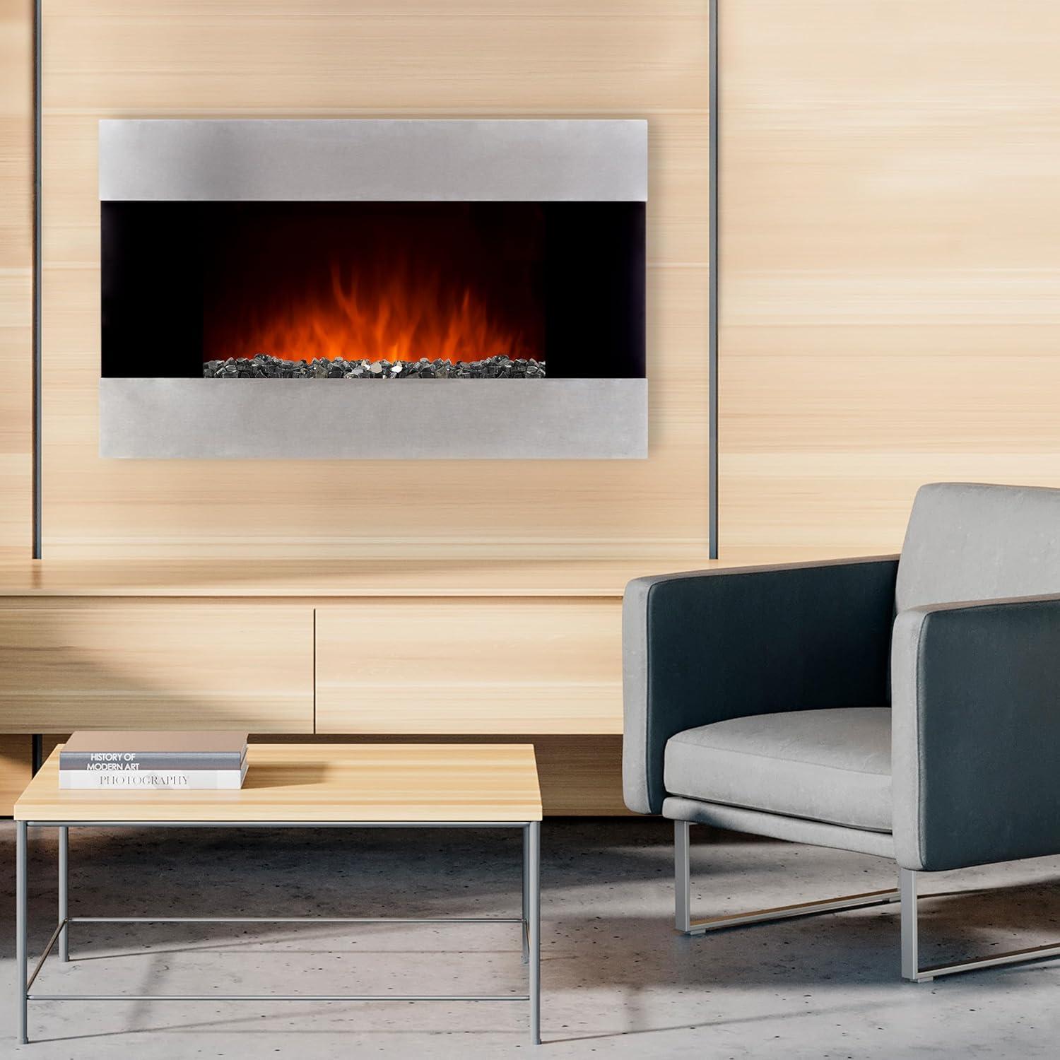 Pure Garden 10lbs Fire Pit Glass - 1/2-Inch Crushed Glass Rocks for Fireplaces, Landscape, Aquariums, or Vases