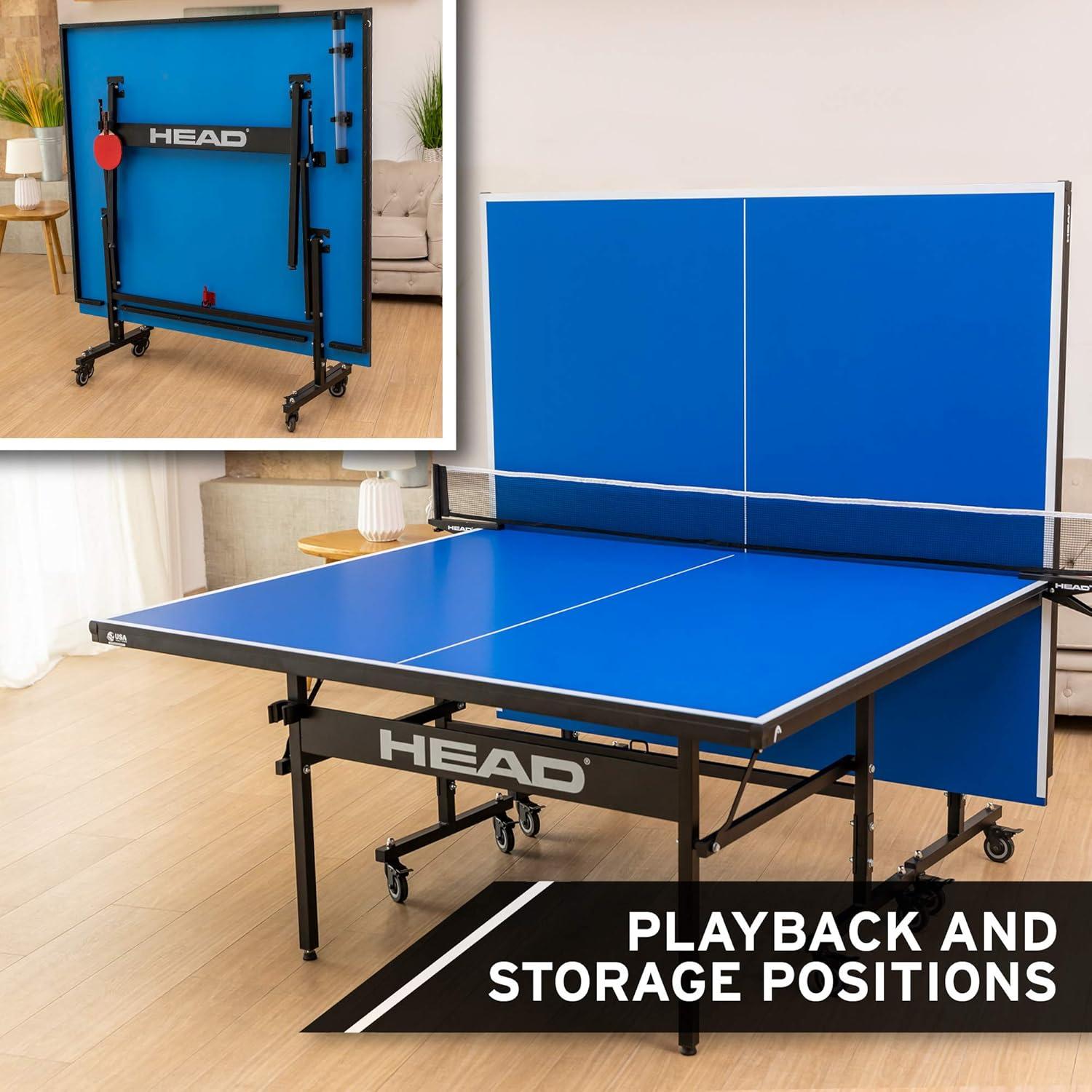 Grand Slam Blue Folding Table Tennis Table with Net