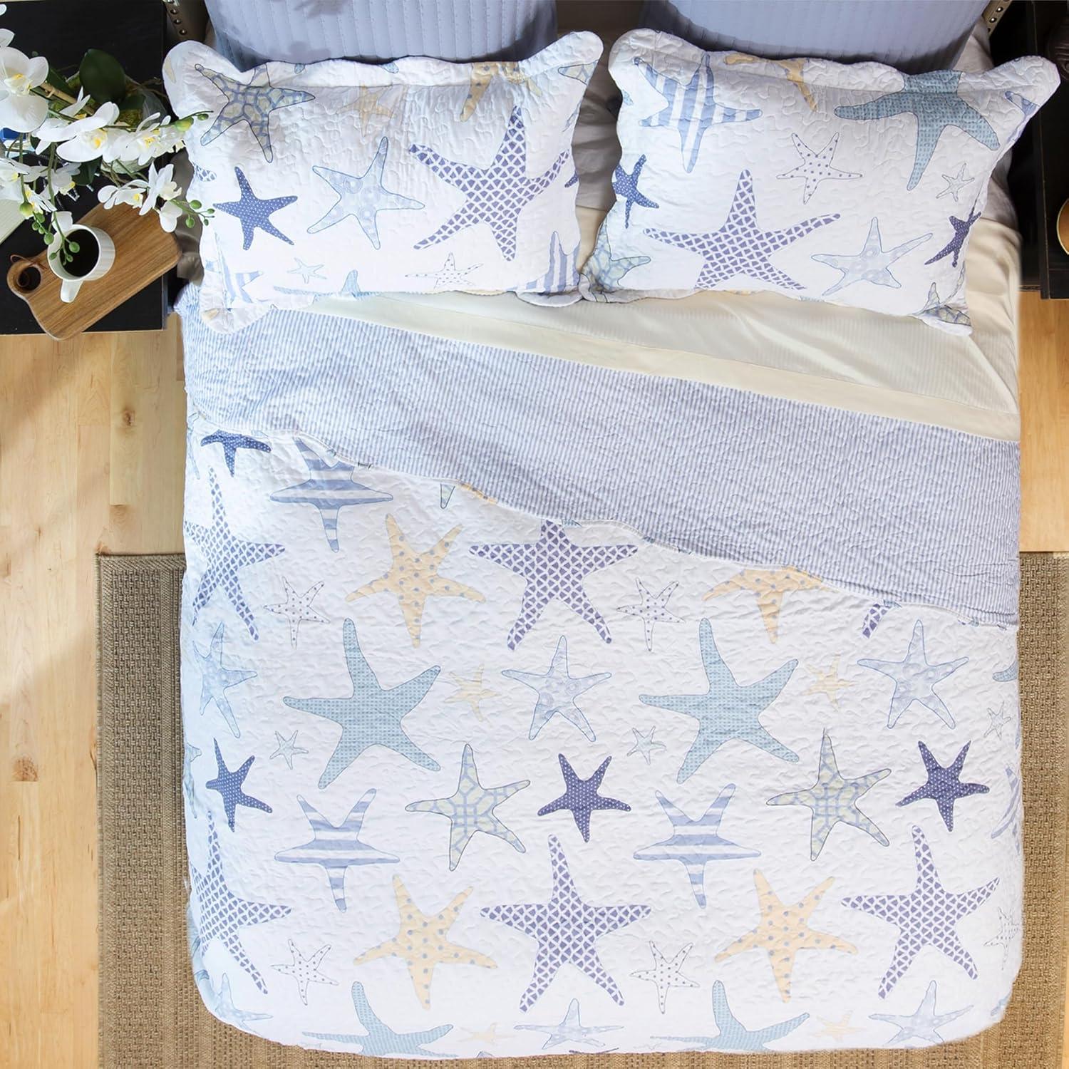 Coastal Geometric Shapes Quilt Set