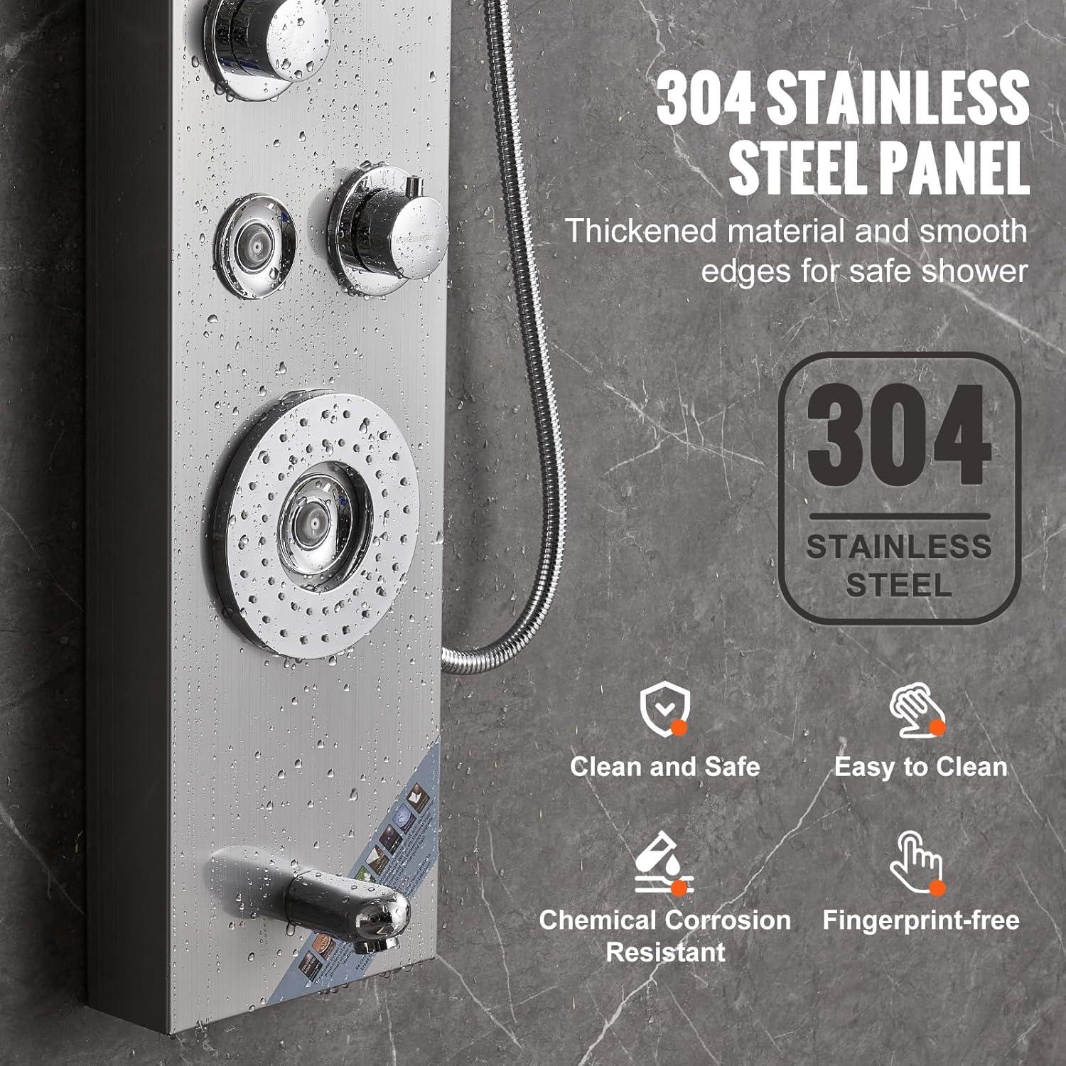 52'' Shower Panel with Handheld Shower Head