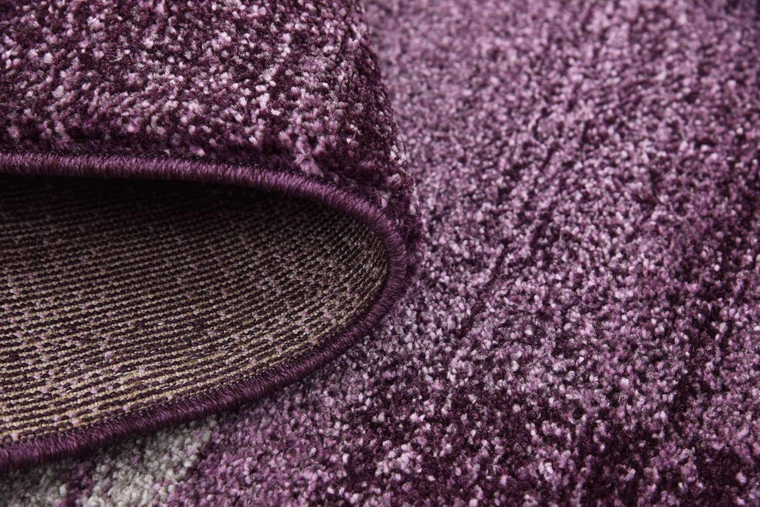Unique Loom Del Mar Collection Area Rug - Sarah (7' 10" Square, Violet/ Purple)