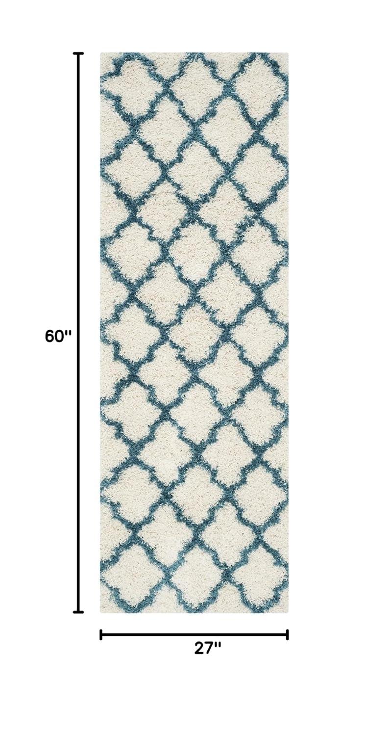 Shag Kids SGK569 Power Loomed Accent Rug - Ivory/Blue - 2'3"x5' - Safavieh.