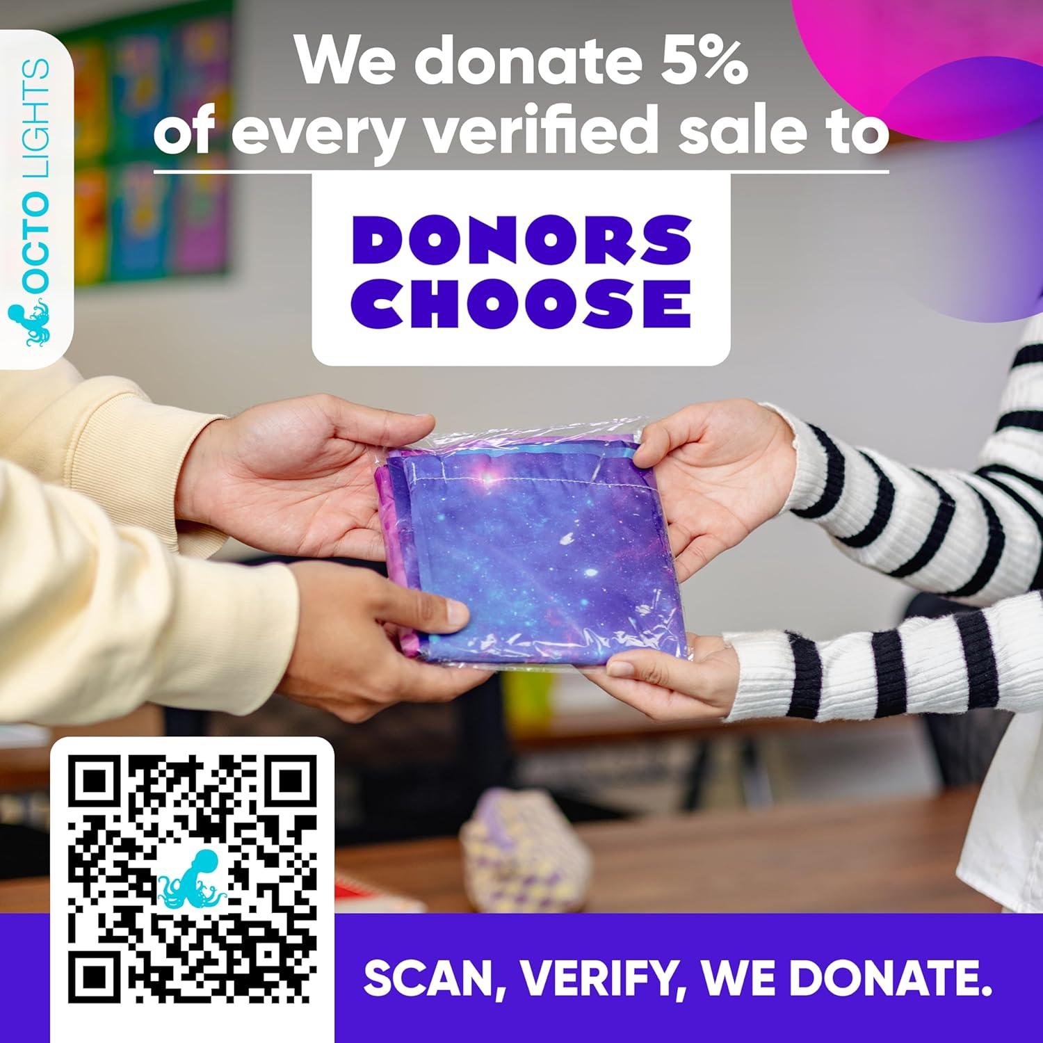 Octo Lights Fluorescent Light Covers For Ceiling Lights - Magnetic Classroom Light Filters - Astronomy