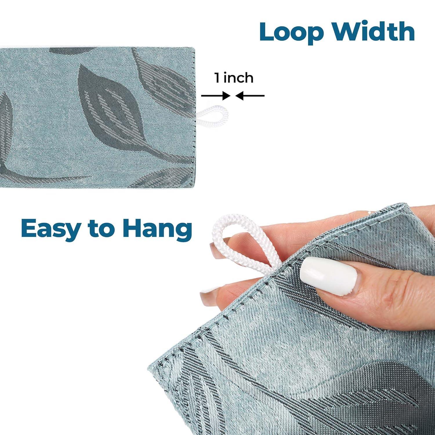 Superior Leaves Machine Washable Room Darkening Blackout Curtains With Back Tabs by Superior (Set of 2)