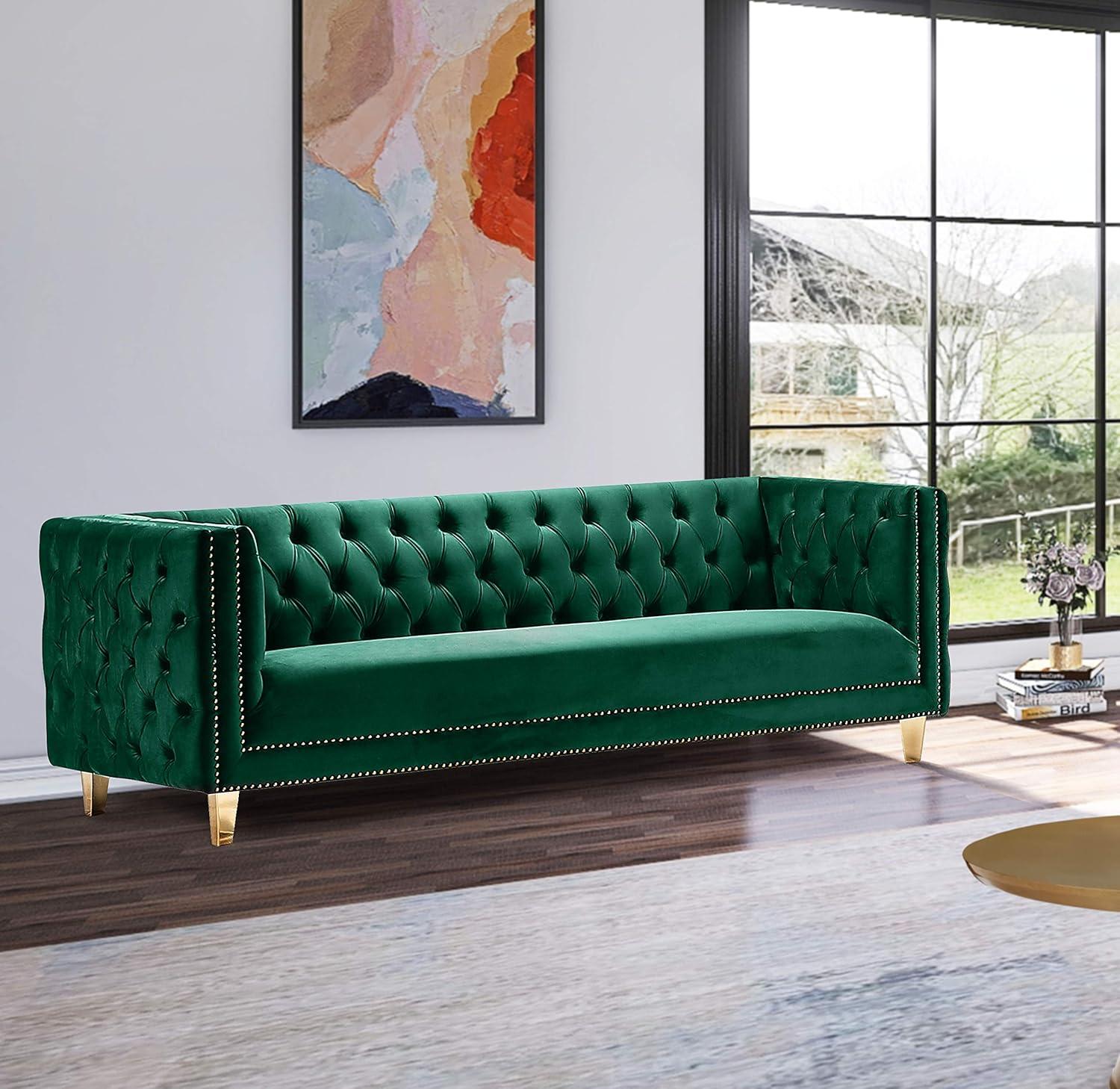 Sickels 90'' Velvet Sofa