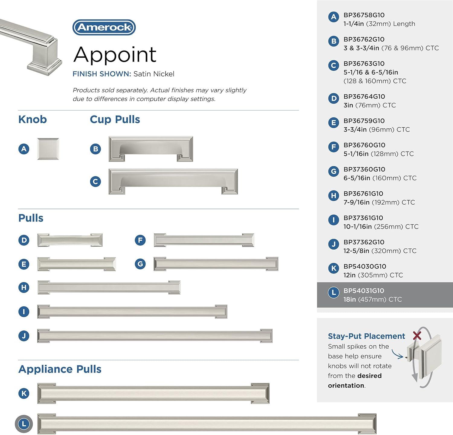 Amerock Appoint Appliance Pull