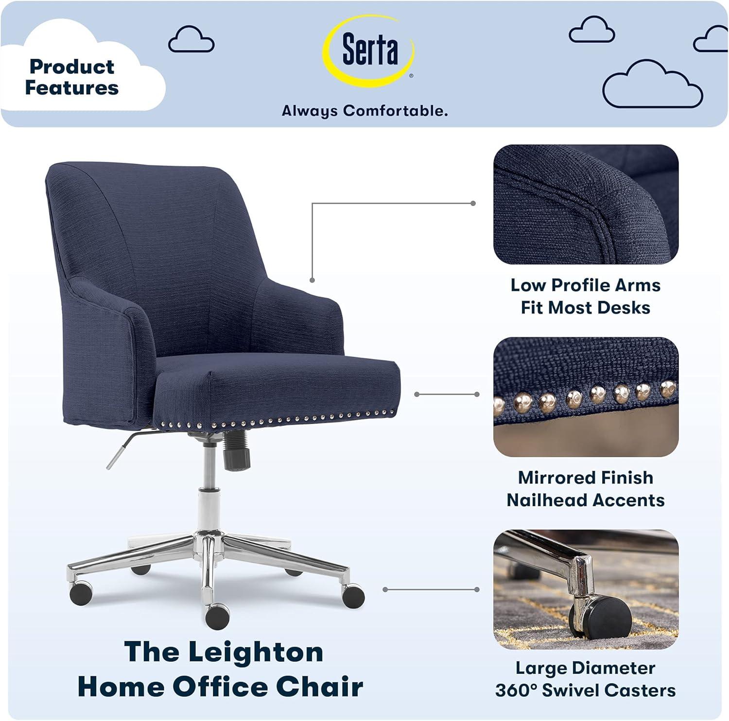 Style Leighton Home Office Chair - Serta