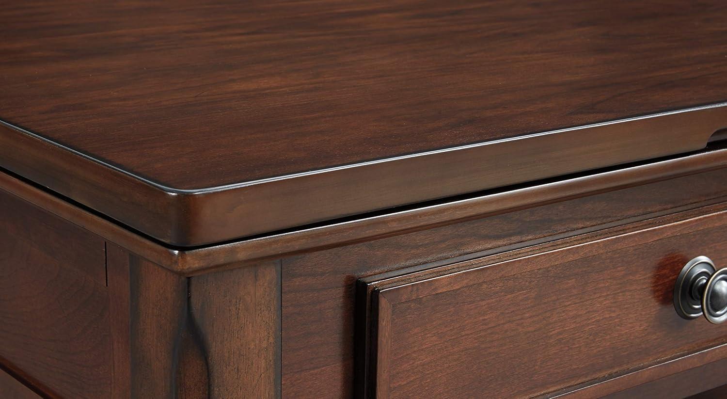 Signature Design by Ashley Casual Porter Coffee Table with Lift Top Rustic Brown