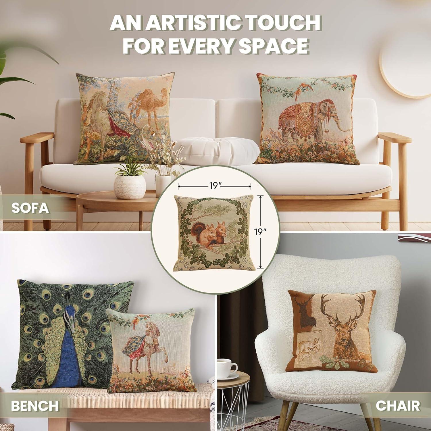 Charlotte Home Furnishings Animals & Wildlife Cotton Blend Pillow Cover