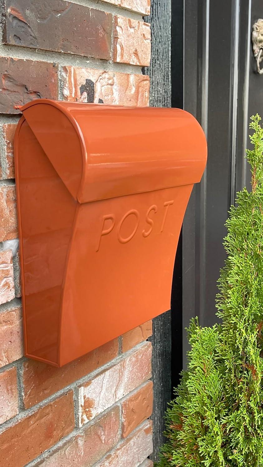 Vicki Euro Farmhouse Max Water and Rust Protection Post Wall Mounted Mailbox