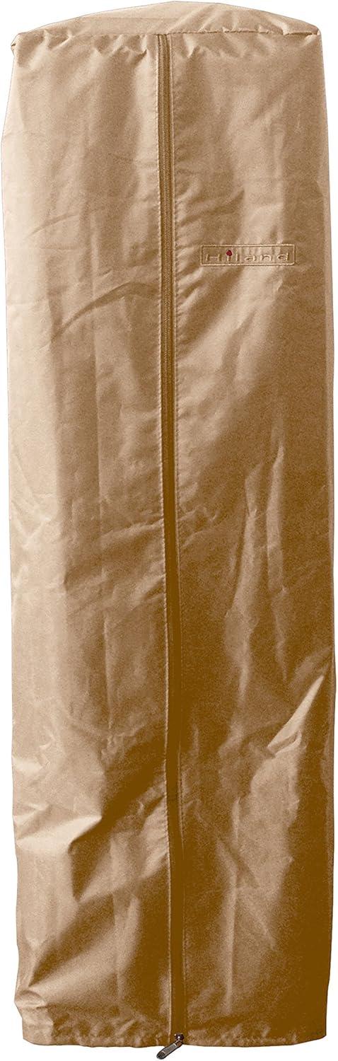 Tan Heavy Duty Waterproof Patio Heater Cover with Zipper