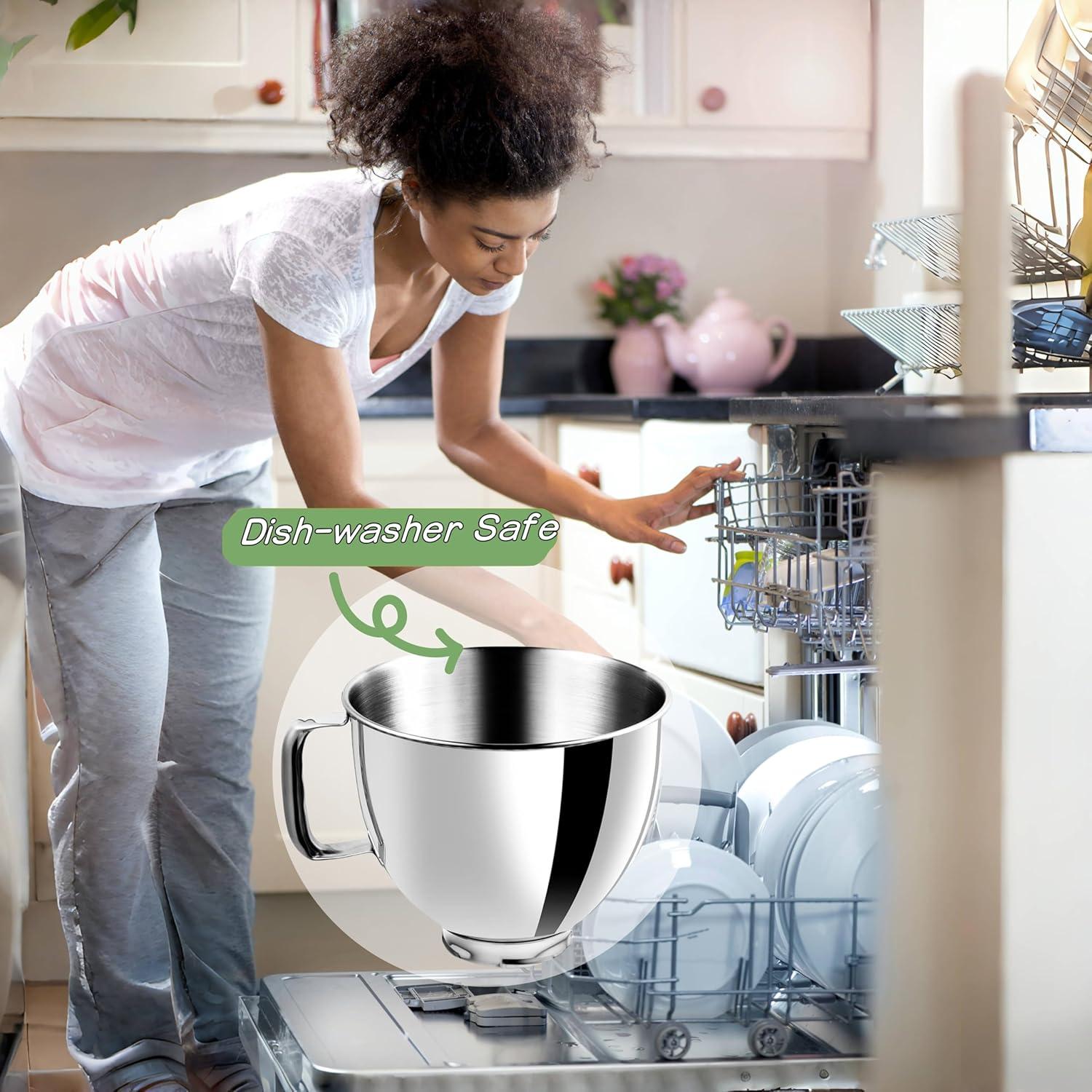 5.5 Quart Stainless Steel Mixing Bowl for KitchenAid Stand Mixers