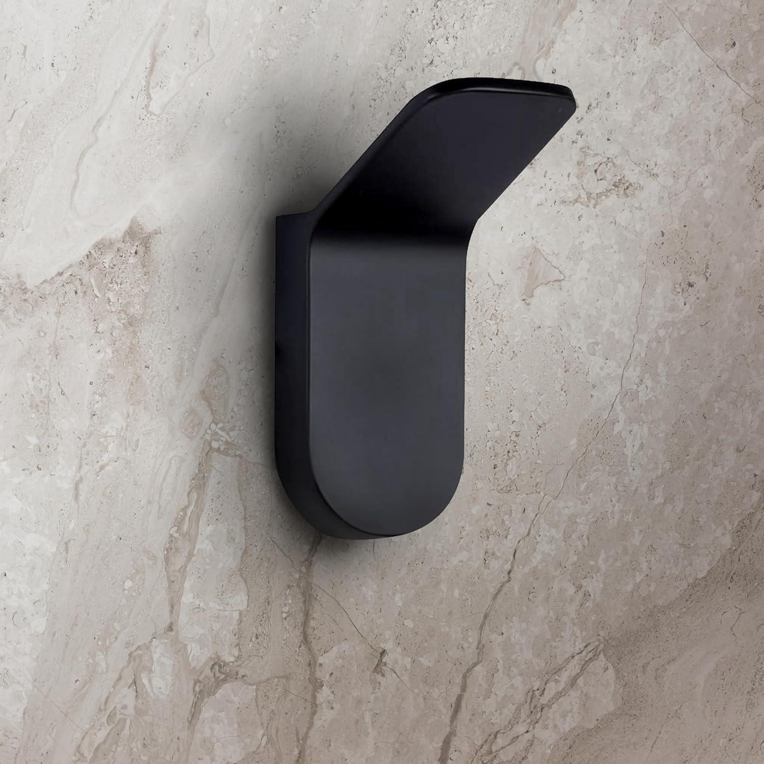 Lyla Matte Black Aluminum Minimalist Robe Hook