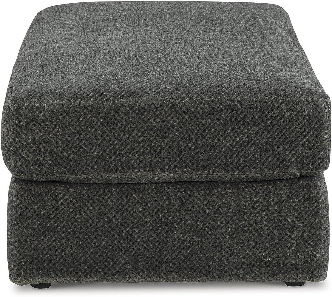 Karinne Black Polyester Oversized Accent Ottoman