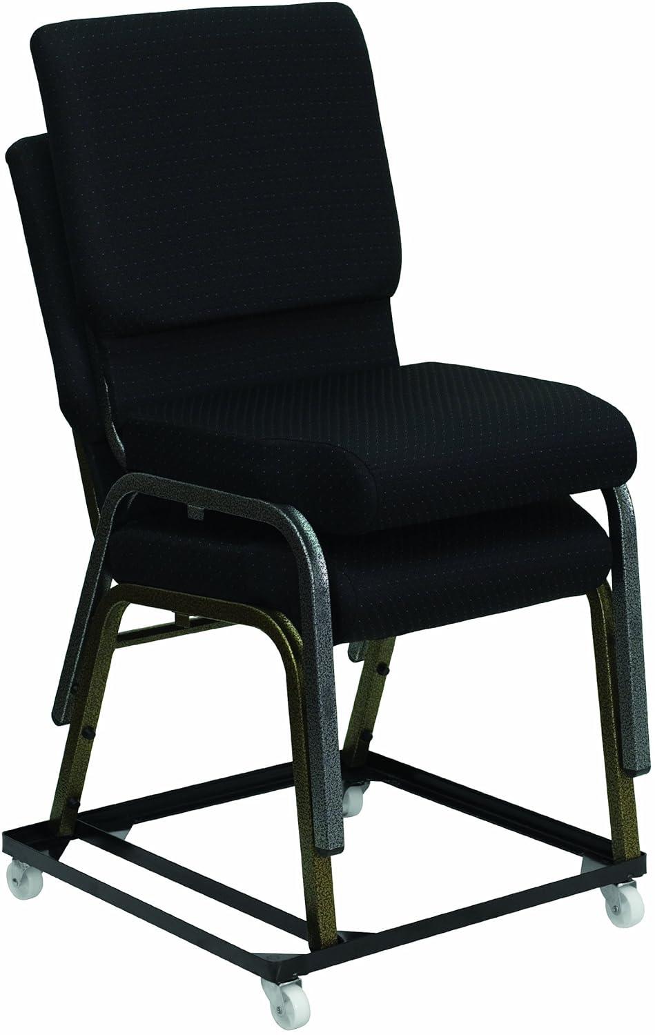 Flash Furniture HERCULES Series Steel Stack Chair and Church Chair Dolly