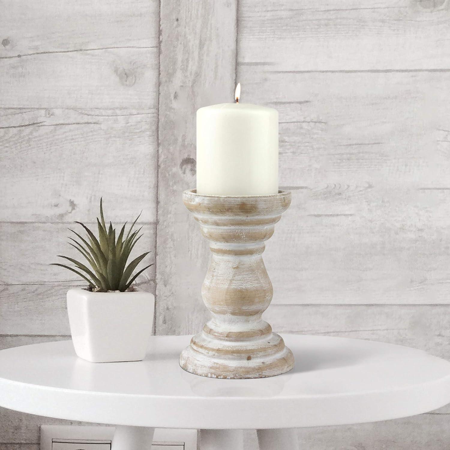 Stonebriar Beach House Pillar Candle Holder - CKK Home Decor