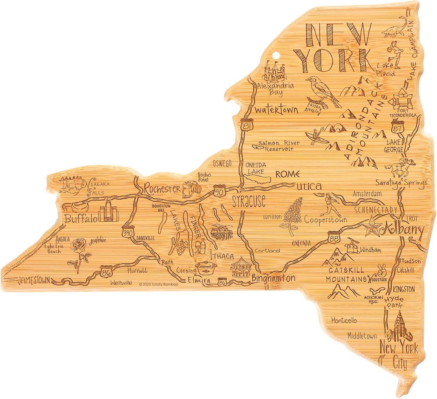 Totally Bamboo Destination New York Serving and Cutting Board