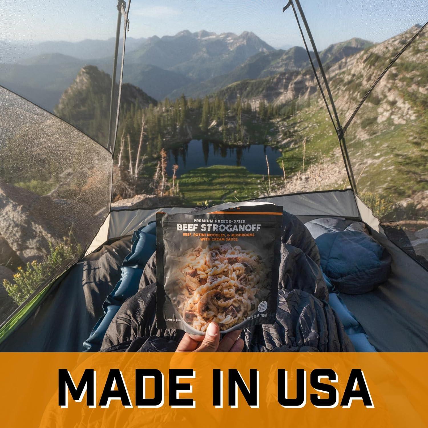 Peak Refuel Beef Stroganoff | Freeze Dried Backpacking and Camping Food | Amazing Taste | High Protein | Real Meat | Quick Prep Meals