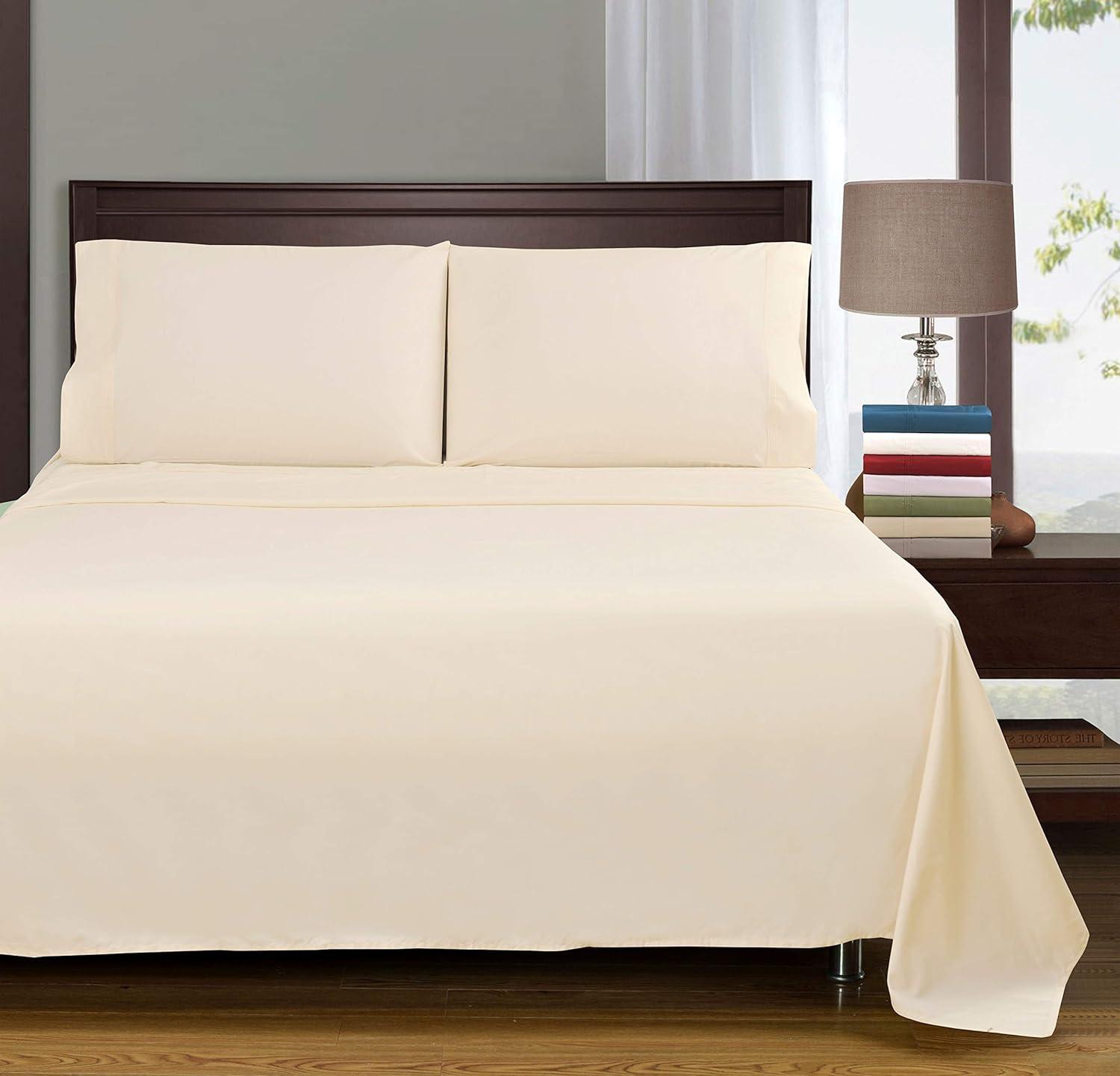 Superior Tierney Cotton Percale Deep Pocket Sheet Set, King, Gray