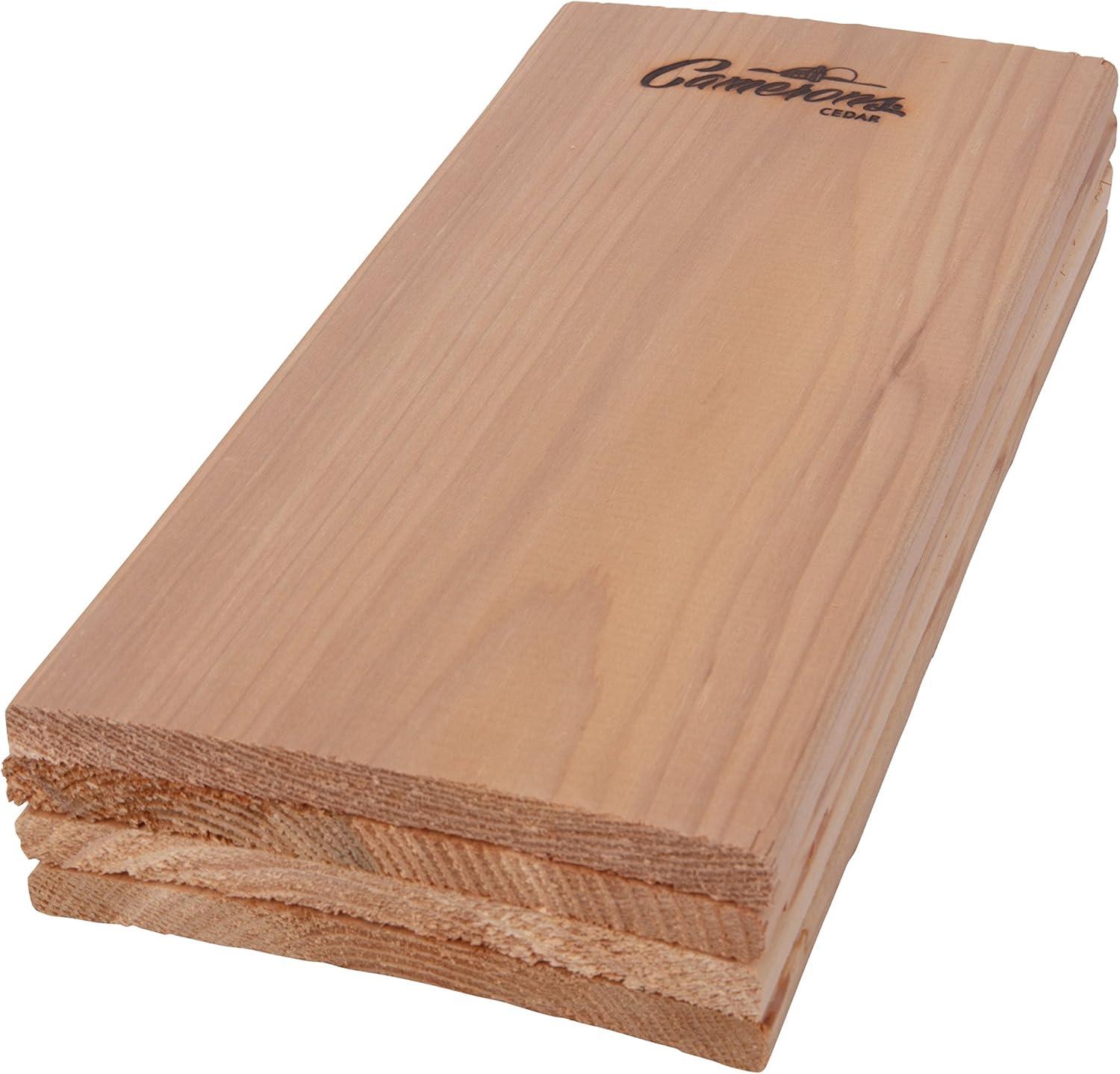 Grilling Planks - 4 Pack Cedar - Premium 5.5 x 11.5 Western Cedar for Barbecue Salmon, Seafood, Steak, Burgers, Pork Chops, Vegetables and More!