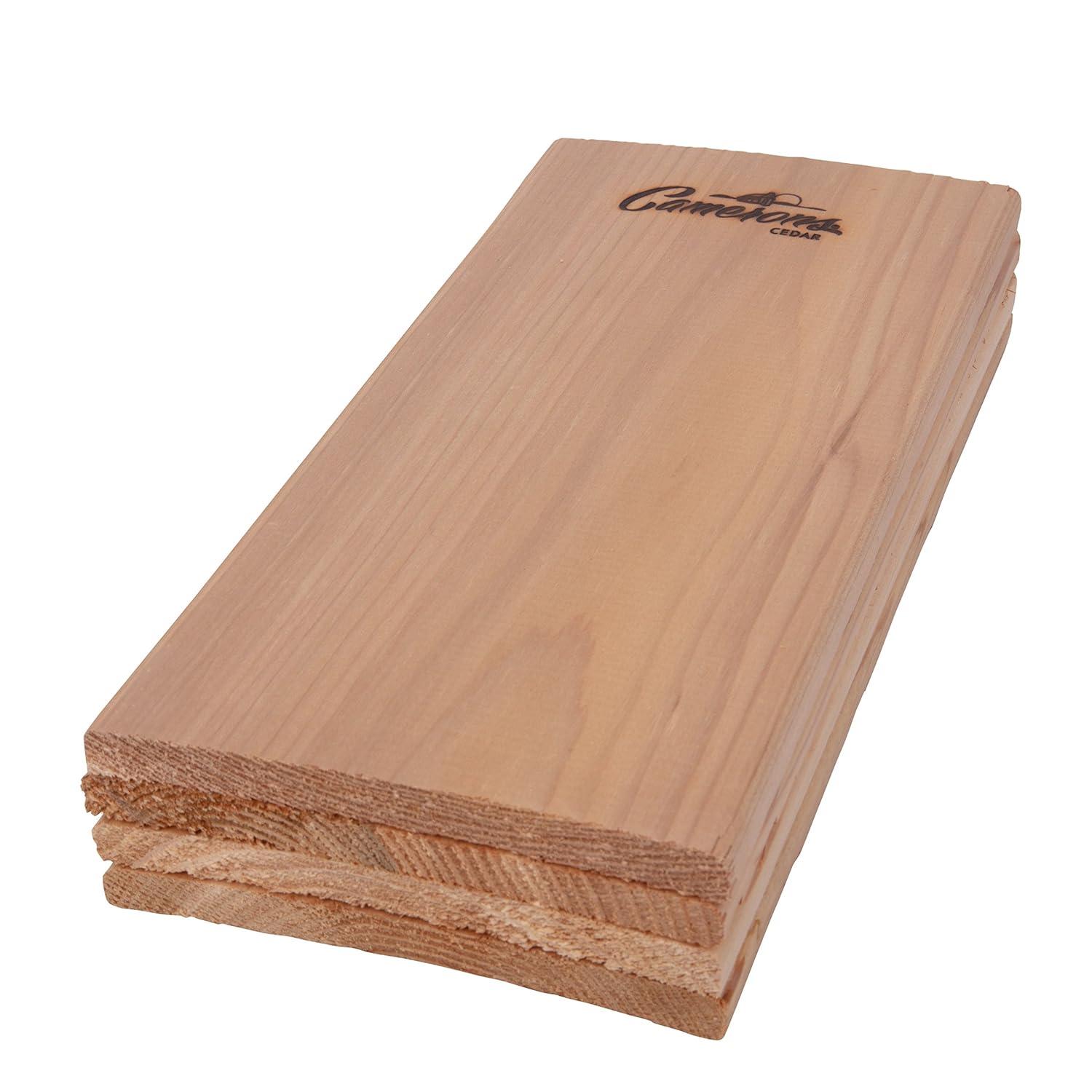 Grilling Planks - 4 Pack Cedar - Premium 5.5 x 11.5 Western Cedar for Barbecue Salmon, Seafood, Steak, Burgers, Pork Chops, Vegetables and More!