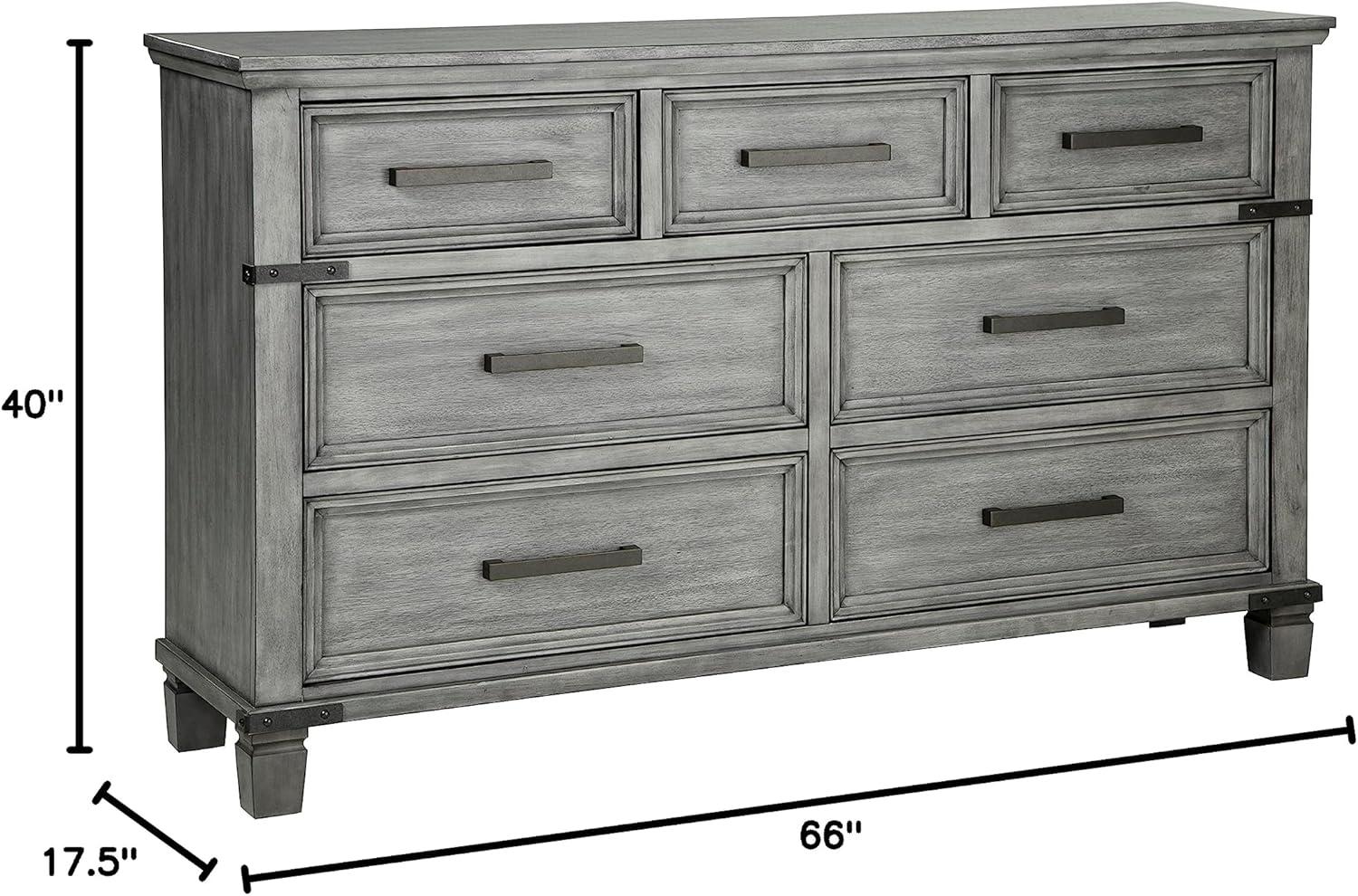 Russelyn 7 Drawer 66" W Double Dresser