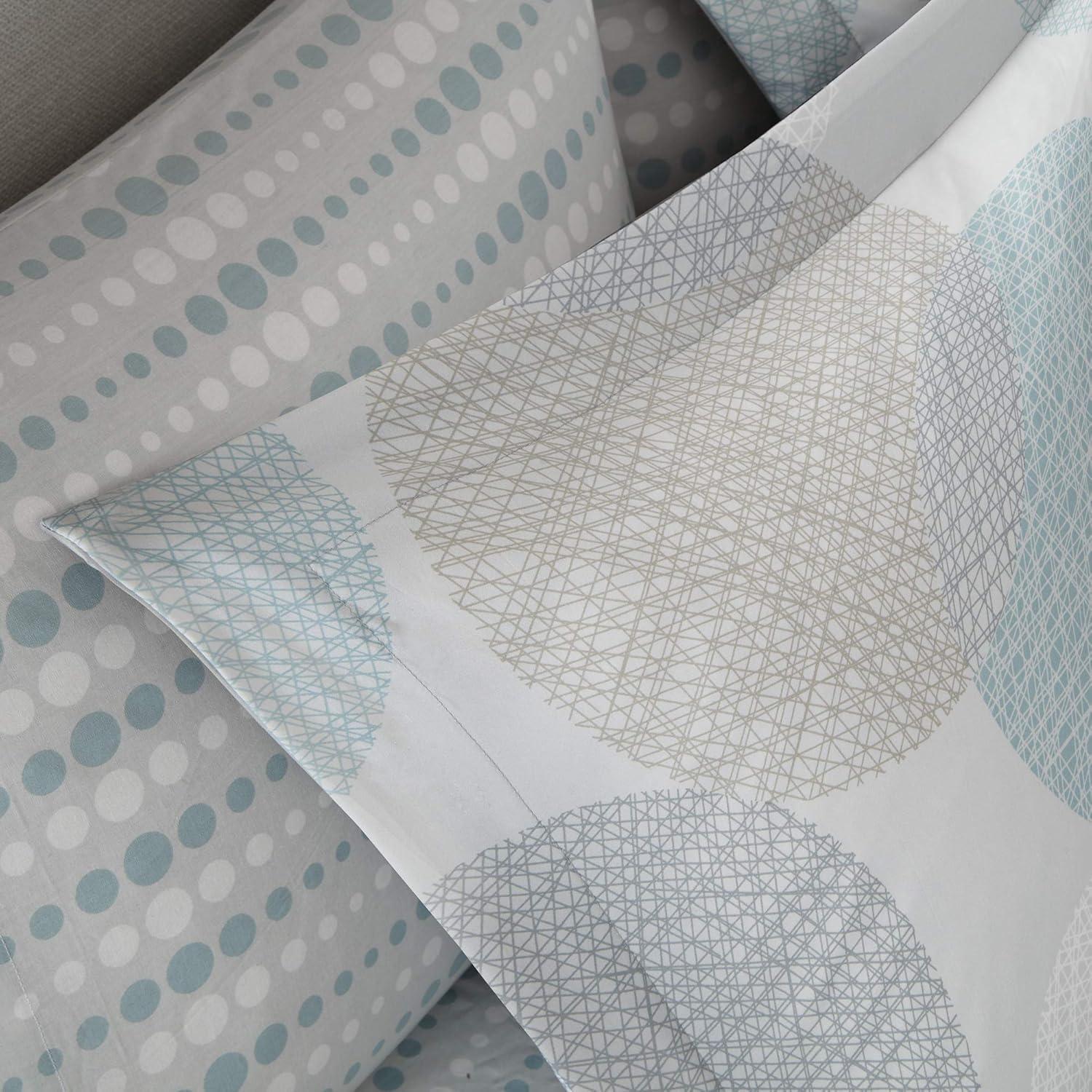 Cabrillo Complete Multiple Piece Comforter Set (Queen) 9-Piece - Aqua: Madison Park Bedding Ensemble with Embroidered Details