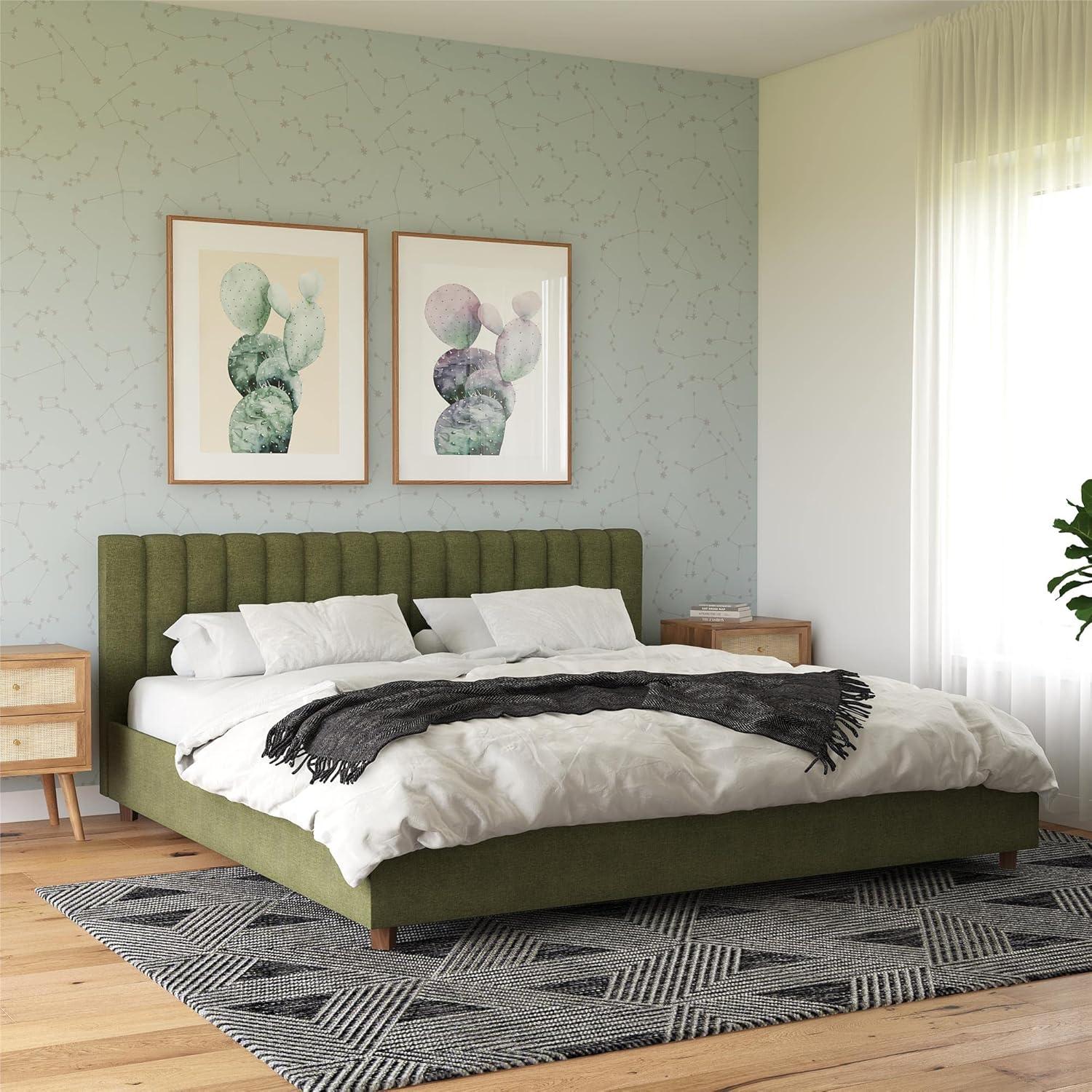 Brittany Tufted Upholstered Platform Bed