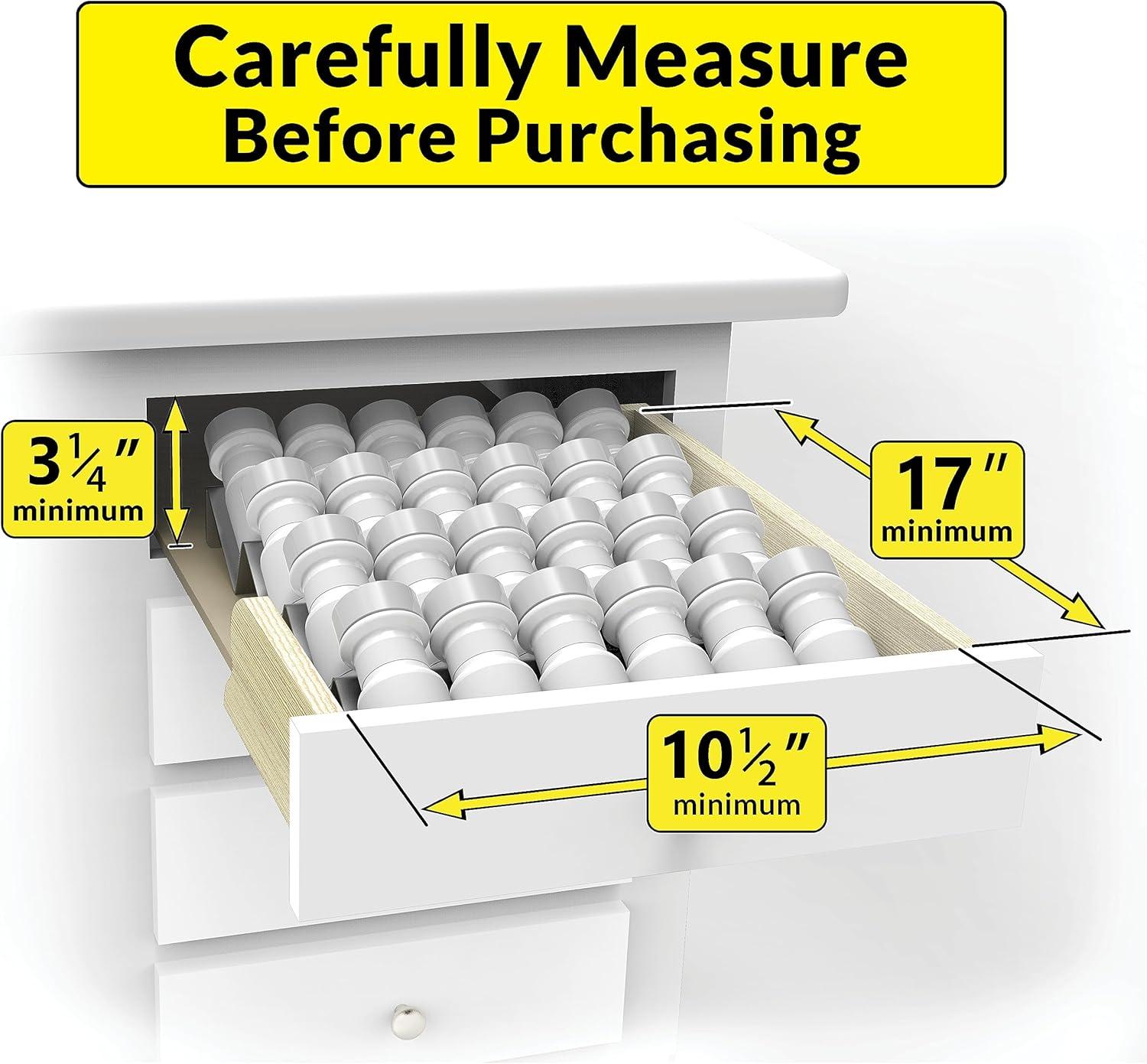 LYNK PROFESSIONAL® Spice Drawer Organizer - Heavy Gauge Steel 4 Tier Spice Rack - Silver Metallic