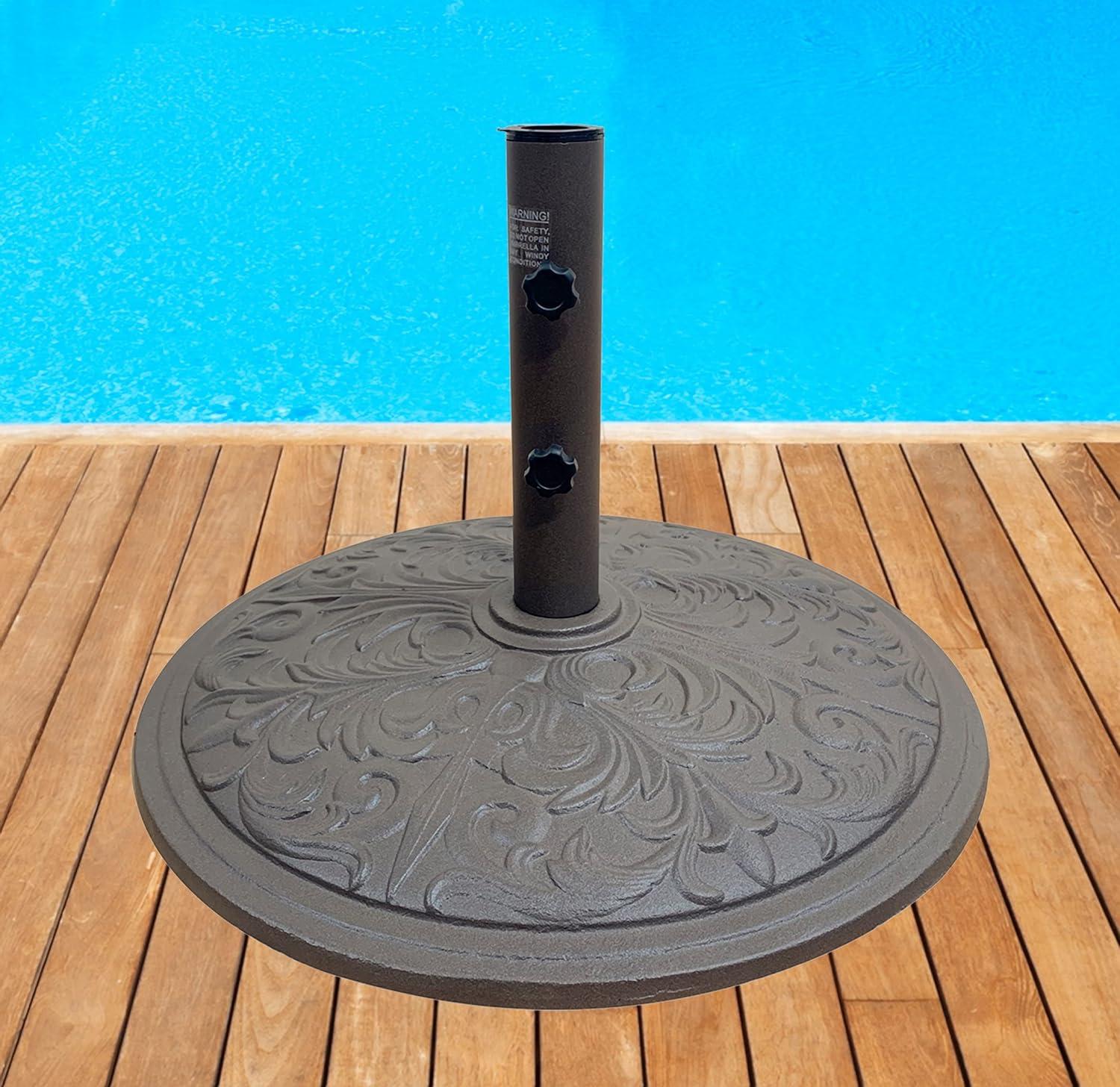 Bronze Cast Iron Decorative Outdoor Umbrella Base