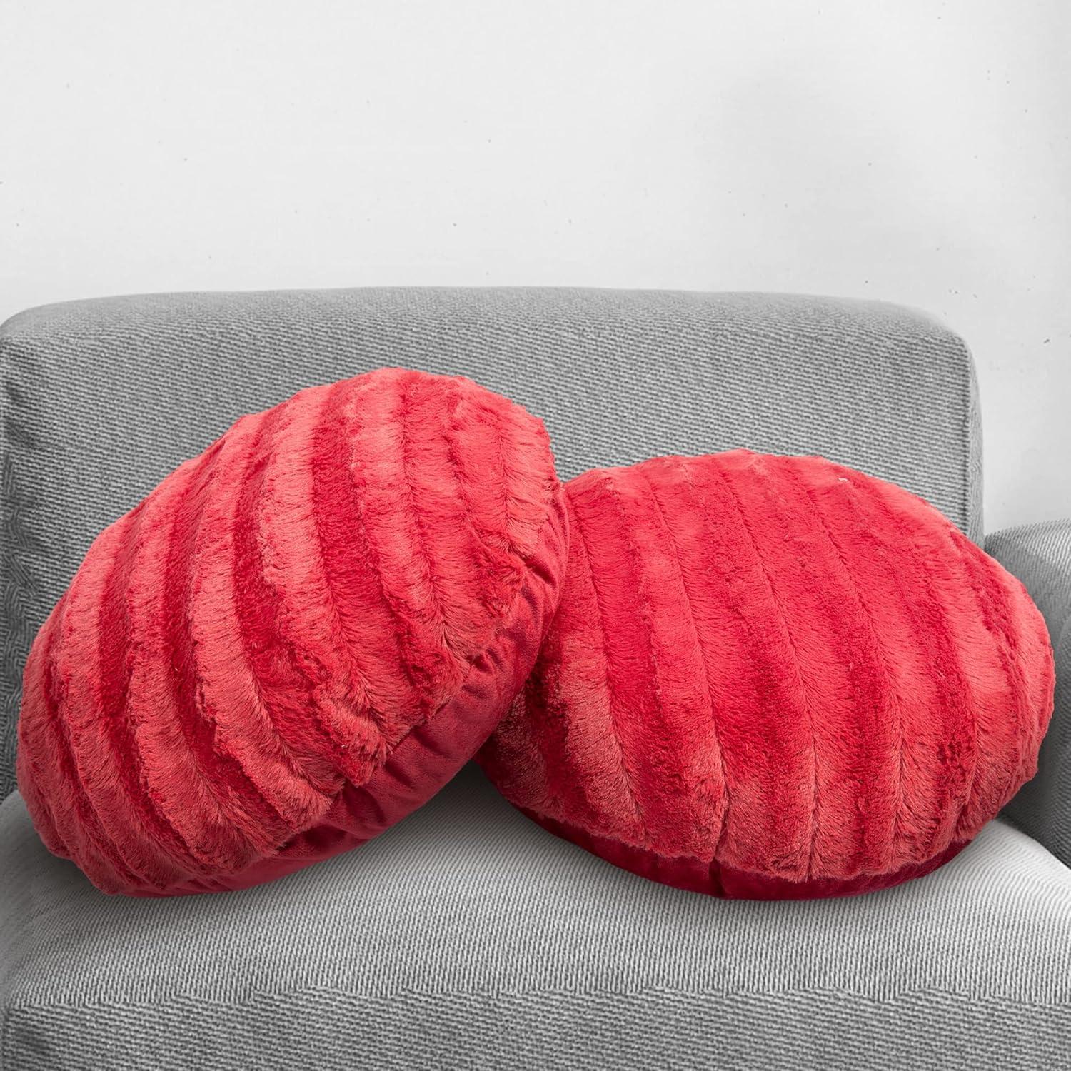 Faux Fur Throw Pillow (Set of 2)