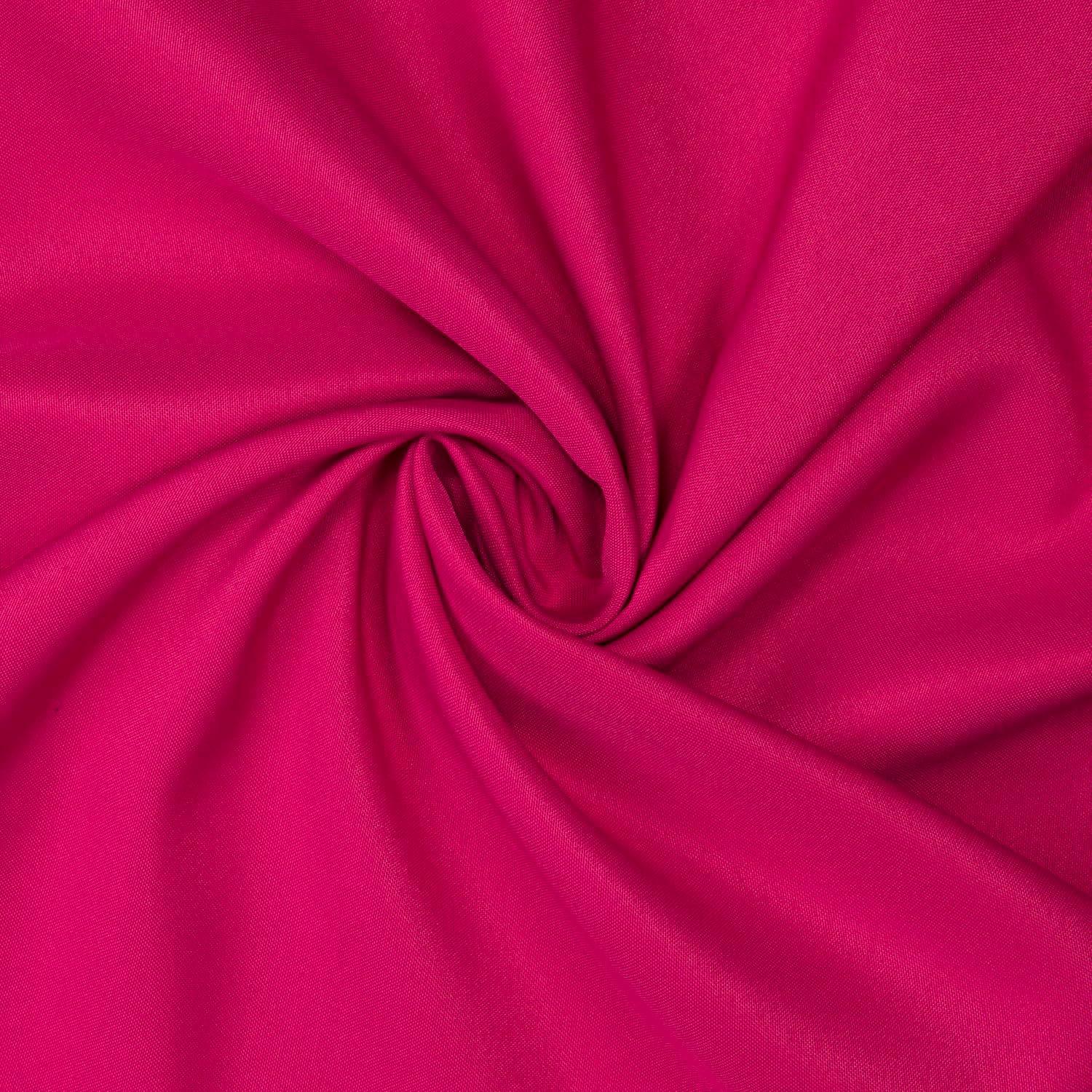 Gee Di Moda Round Tablecloth - 70 Inch - Heavy Duty Washable Polyester - for 24 to 48 Inch Round Tables - Fuchsia