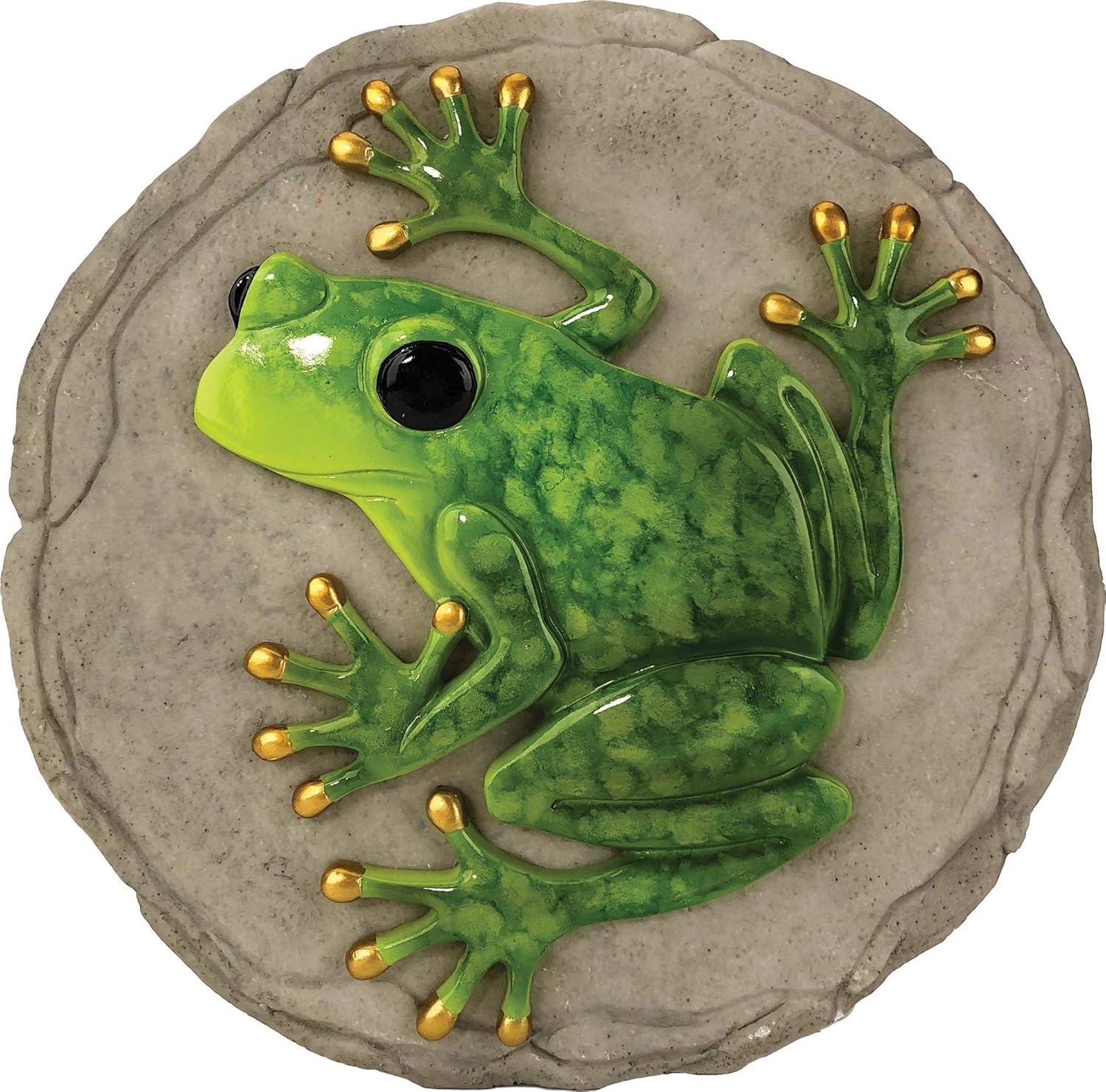 Spoontiques 13329 Frog 9in Diameter Garden Stepping Stone