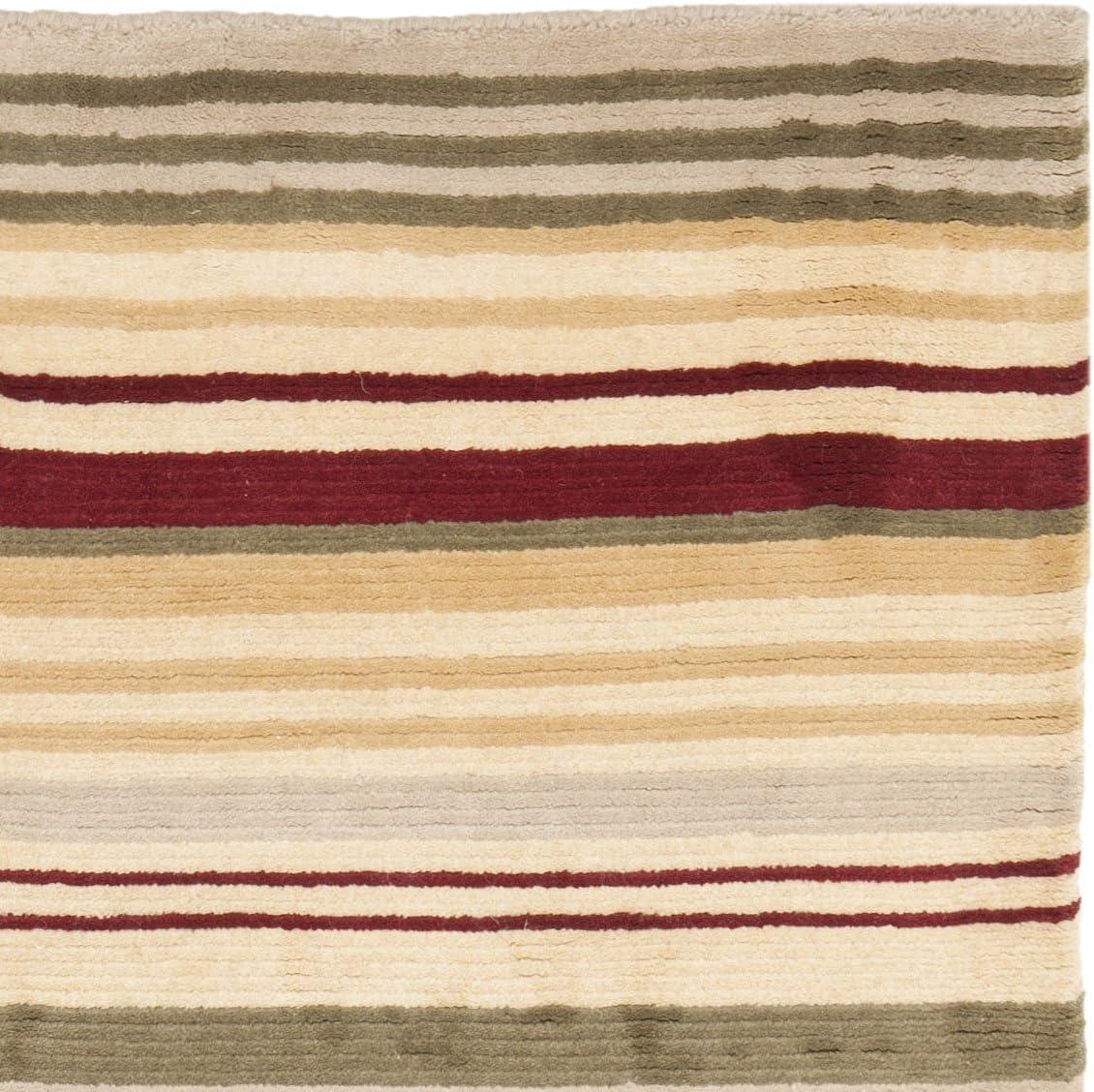 Safavieh Lexington Hand Tufted Wool Pile Striped Rug