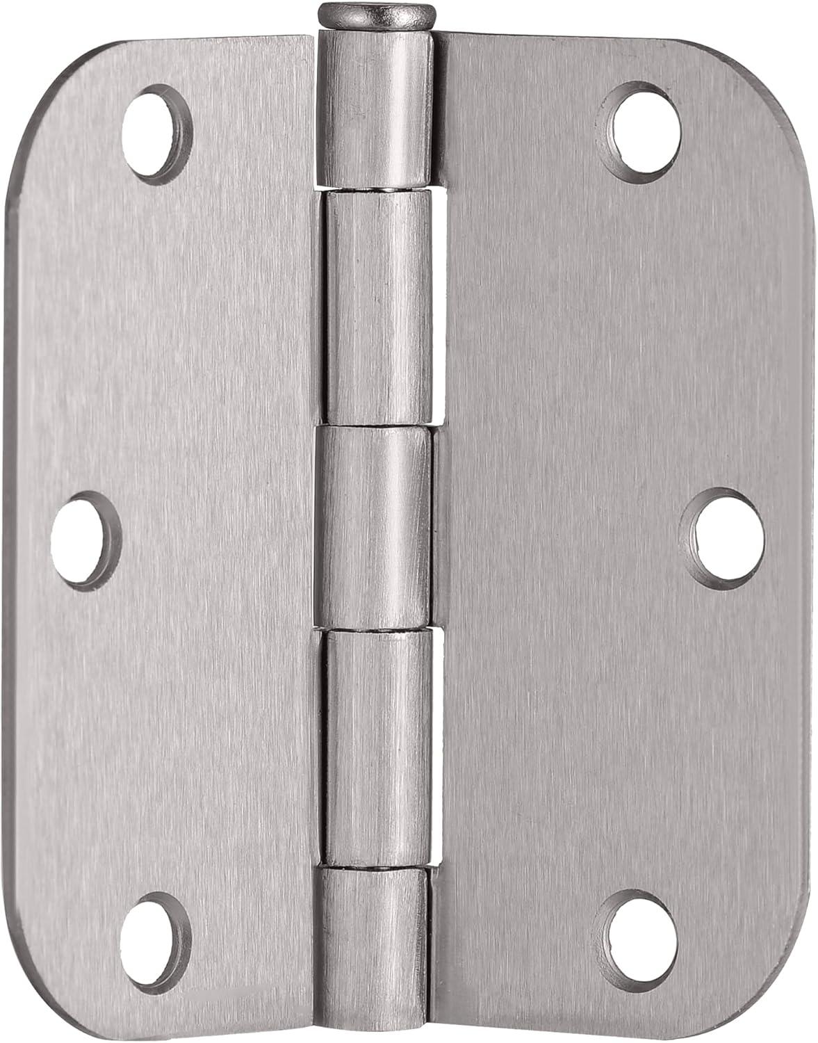 Design House Door Hinge In Satin Brass, 3.5-Inch, 5/8-Inch Radius, 9-Pack (Set of 9)