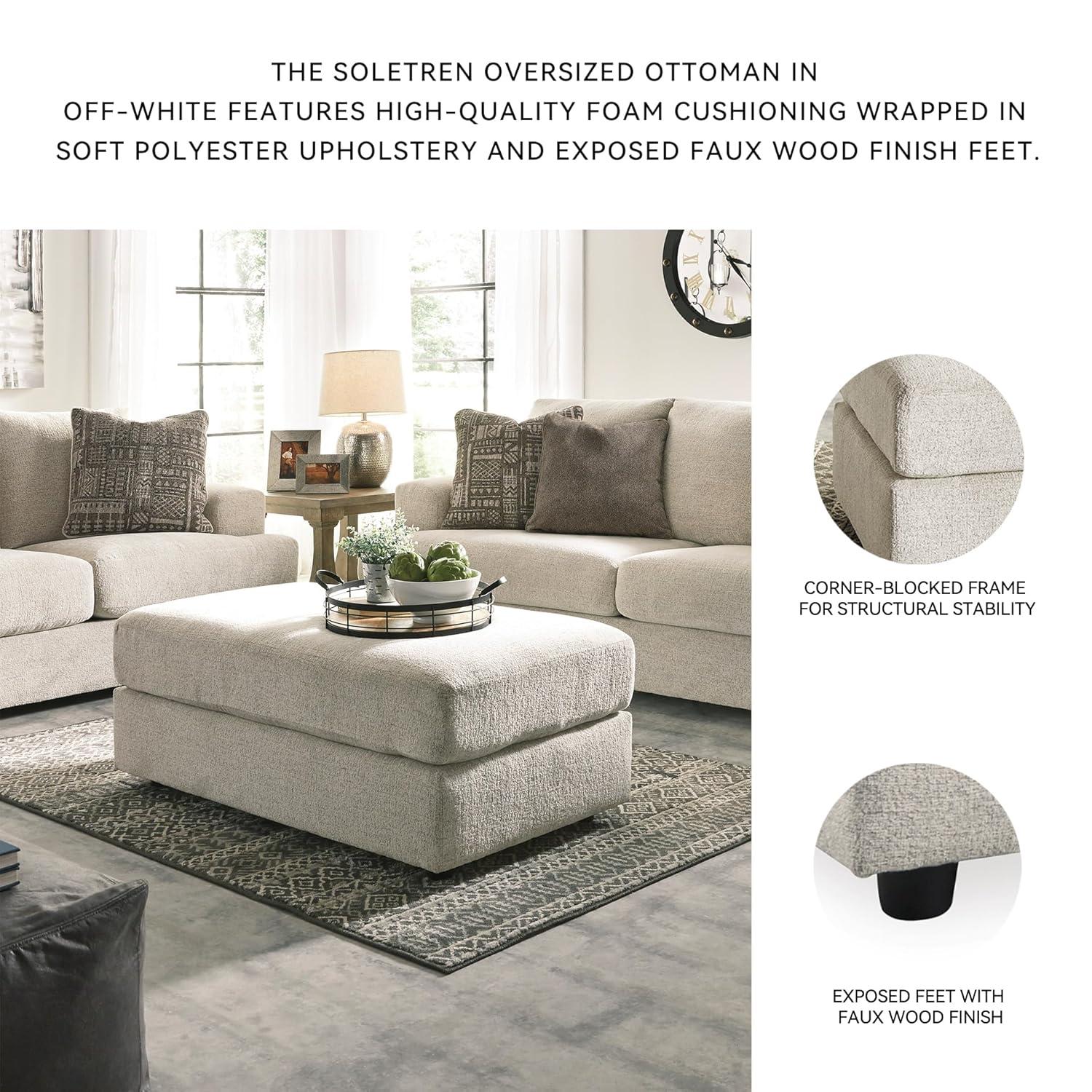Hokku Designs Soletren Oversized Ottoman