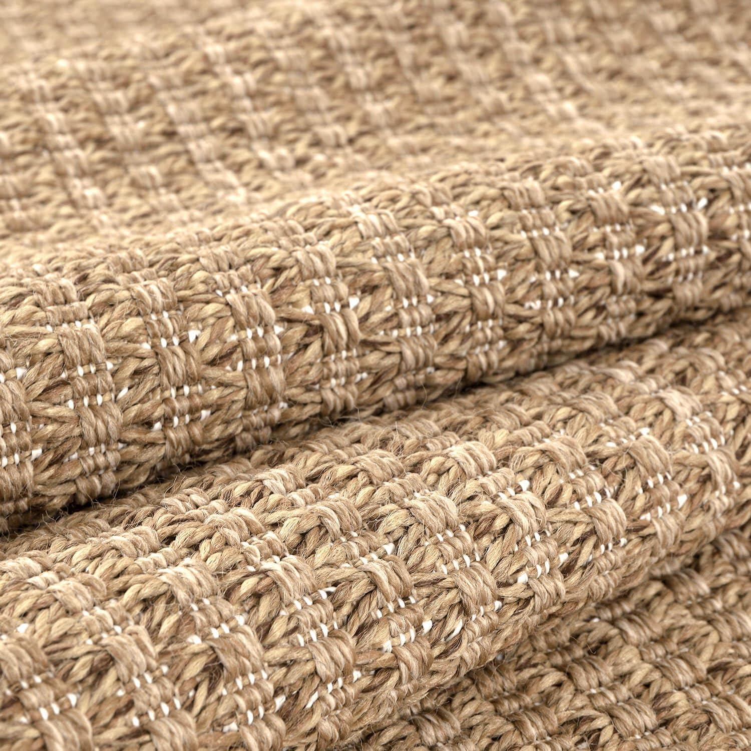 4'x6' Pata Hand Woven Chunky Jute Area Rug, Natural - JONATHAN Y