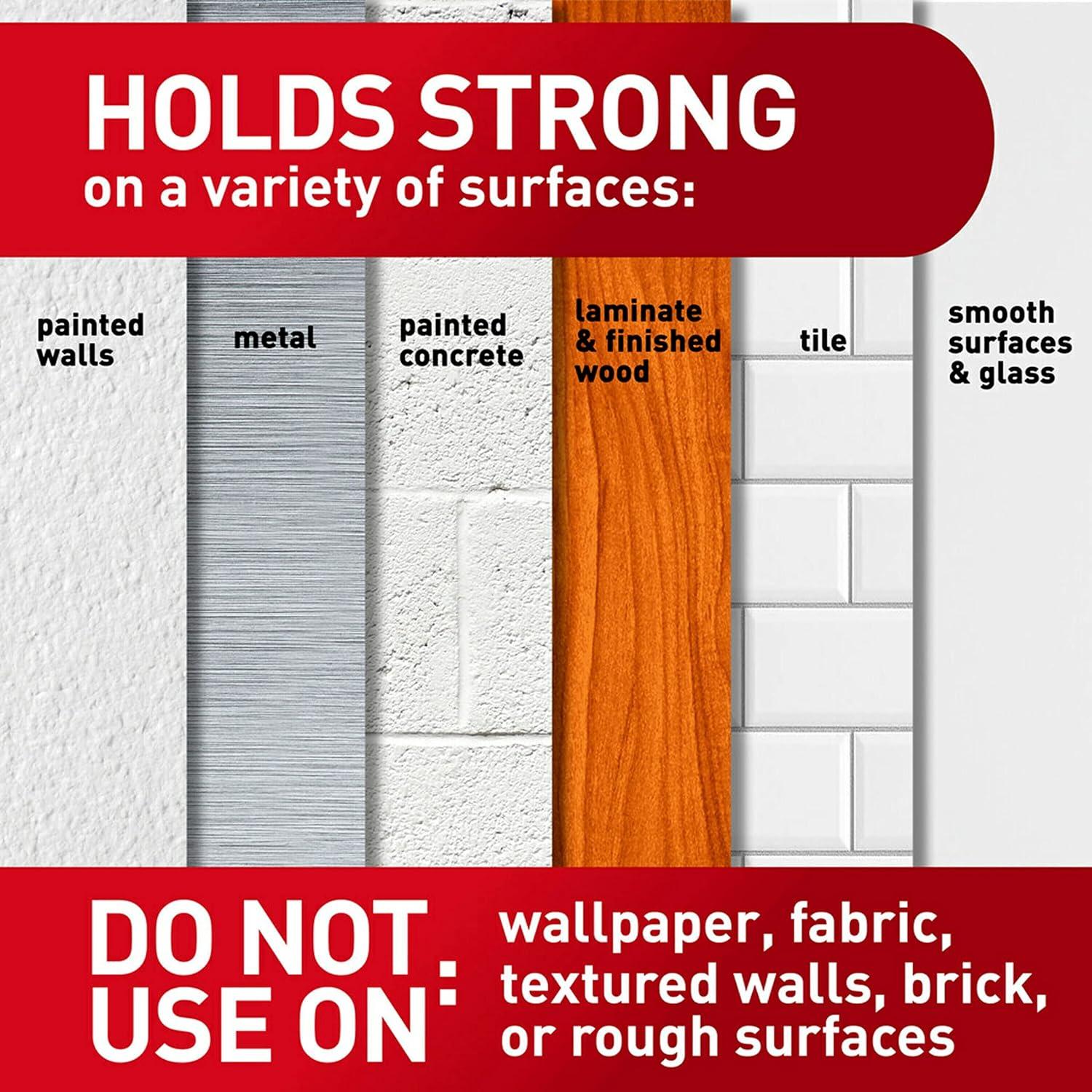 Command Sawtooth Picture Hanger, White, 3 Hangers, 6 Strips Per Pack