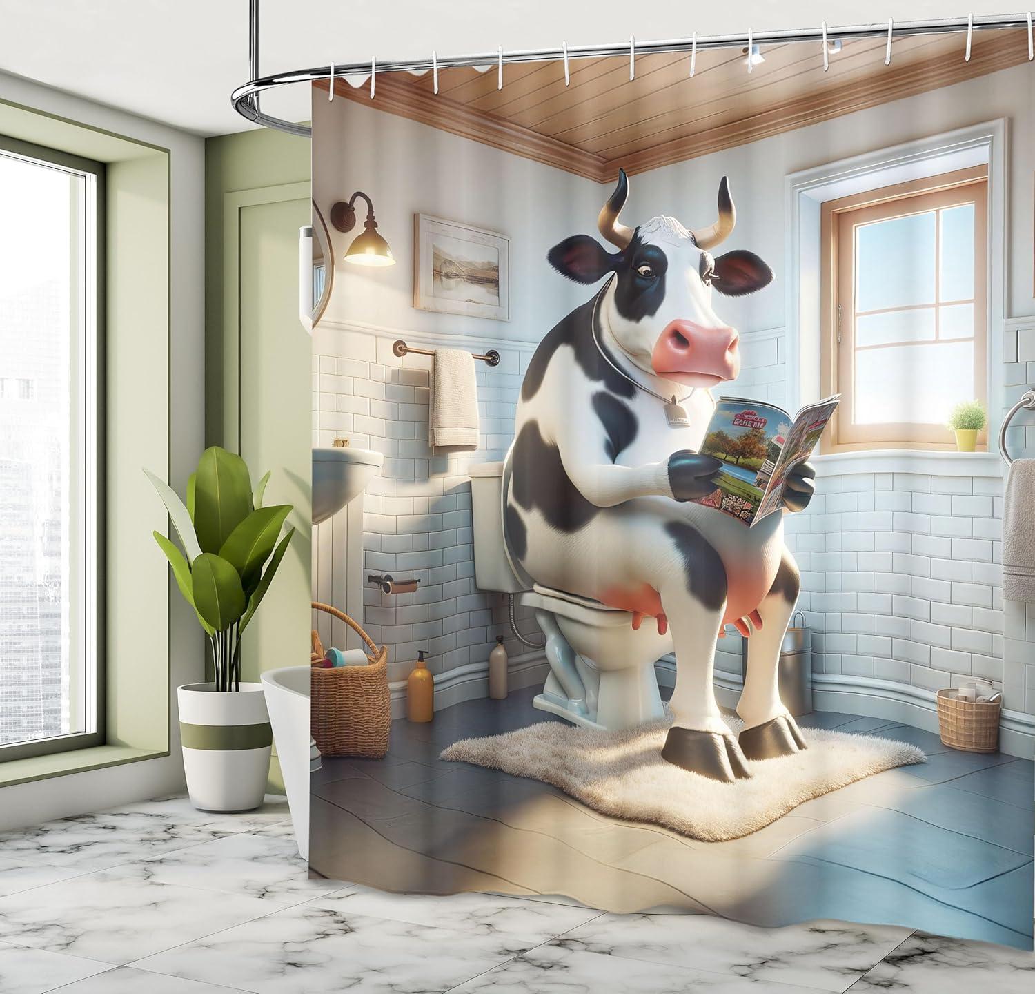 Ambesonne Shower Curtain with Hooks Included