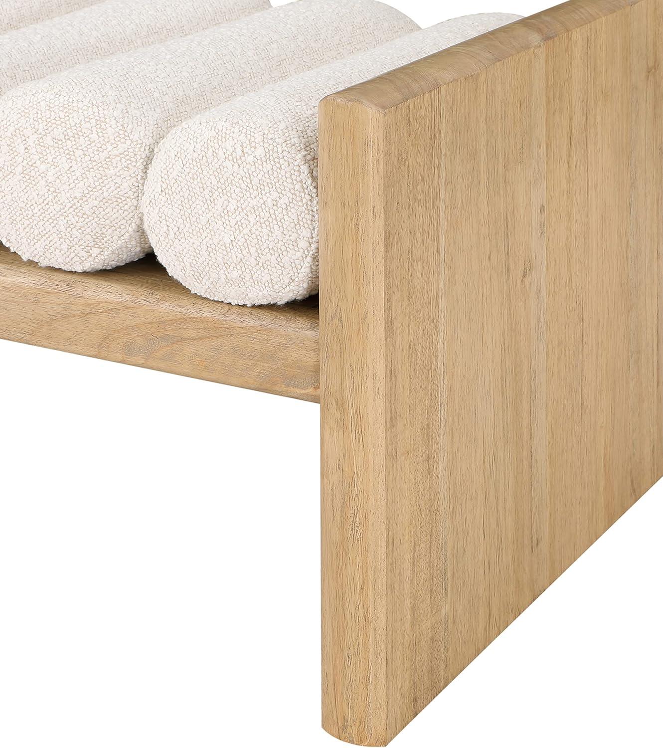 Reeves Boucle Wood Bench